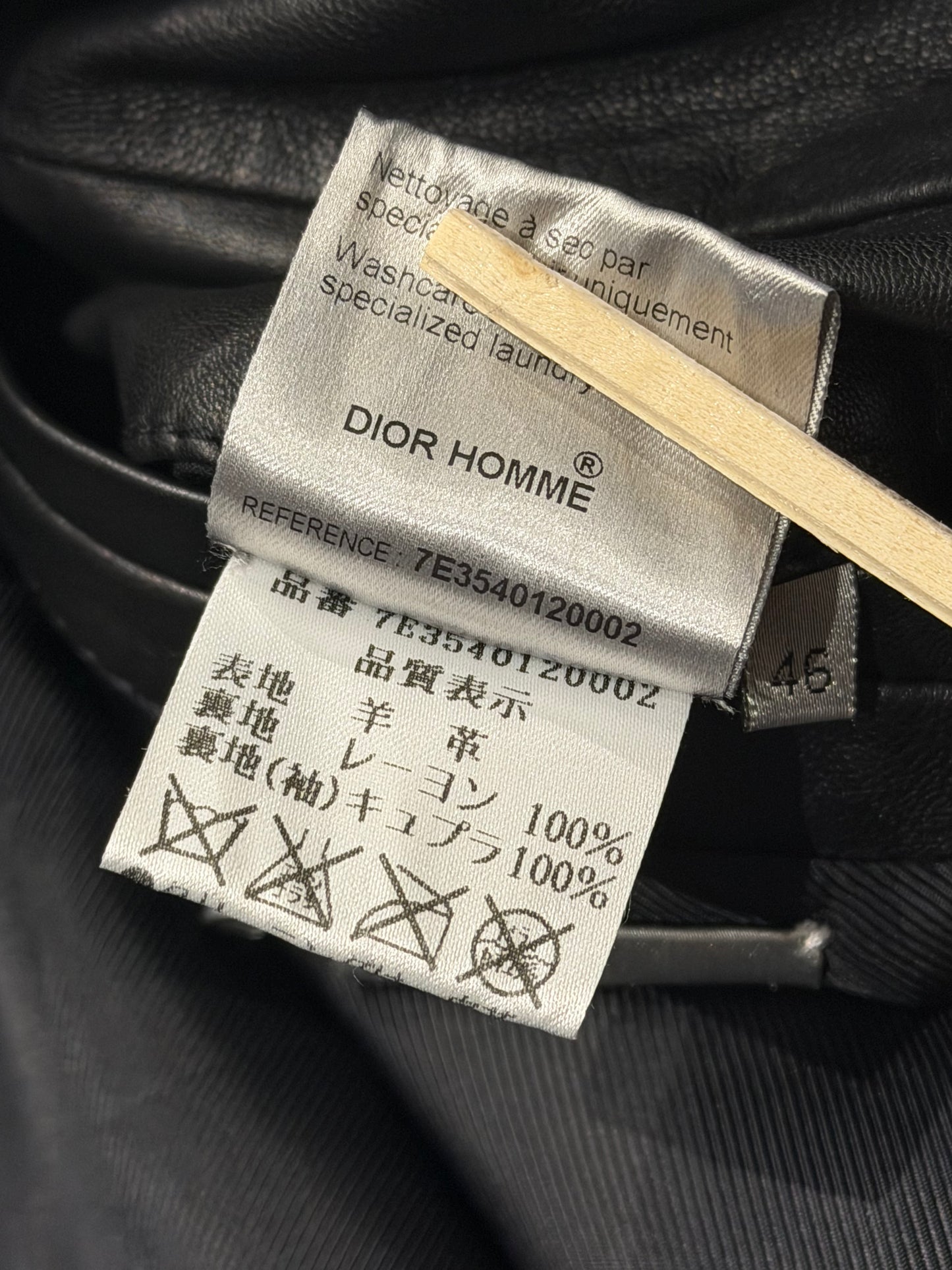 Dior Homme SS07 Leather Jacket