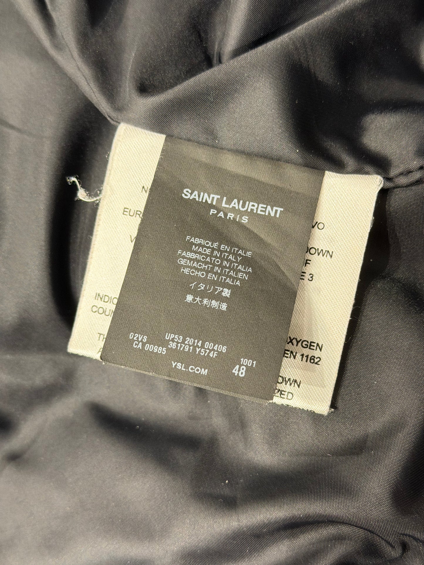 Saint Laurent AW14 Studded Puffer Jacket