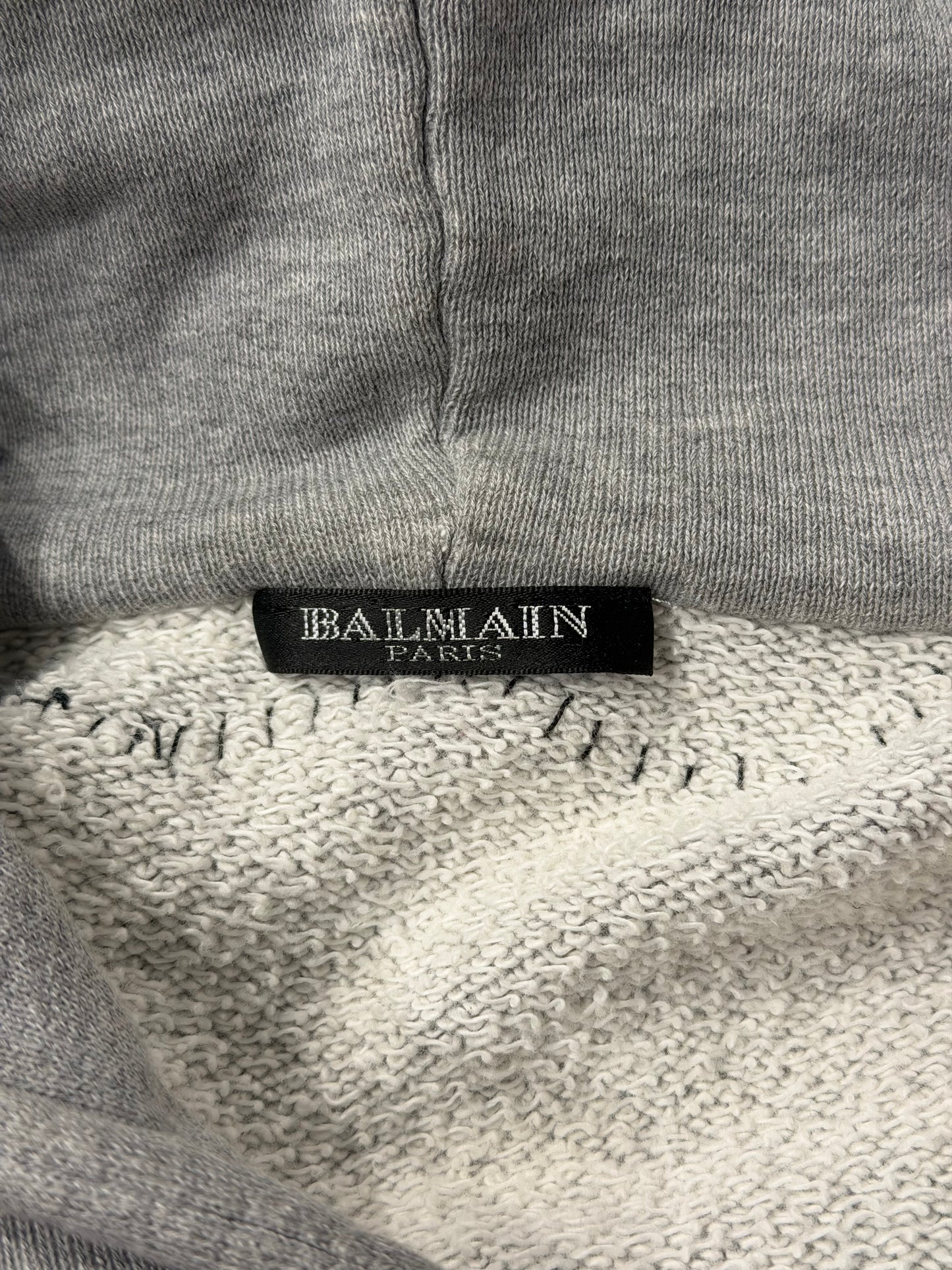 Balmain SS11 Patch Distressed Hoodie