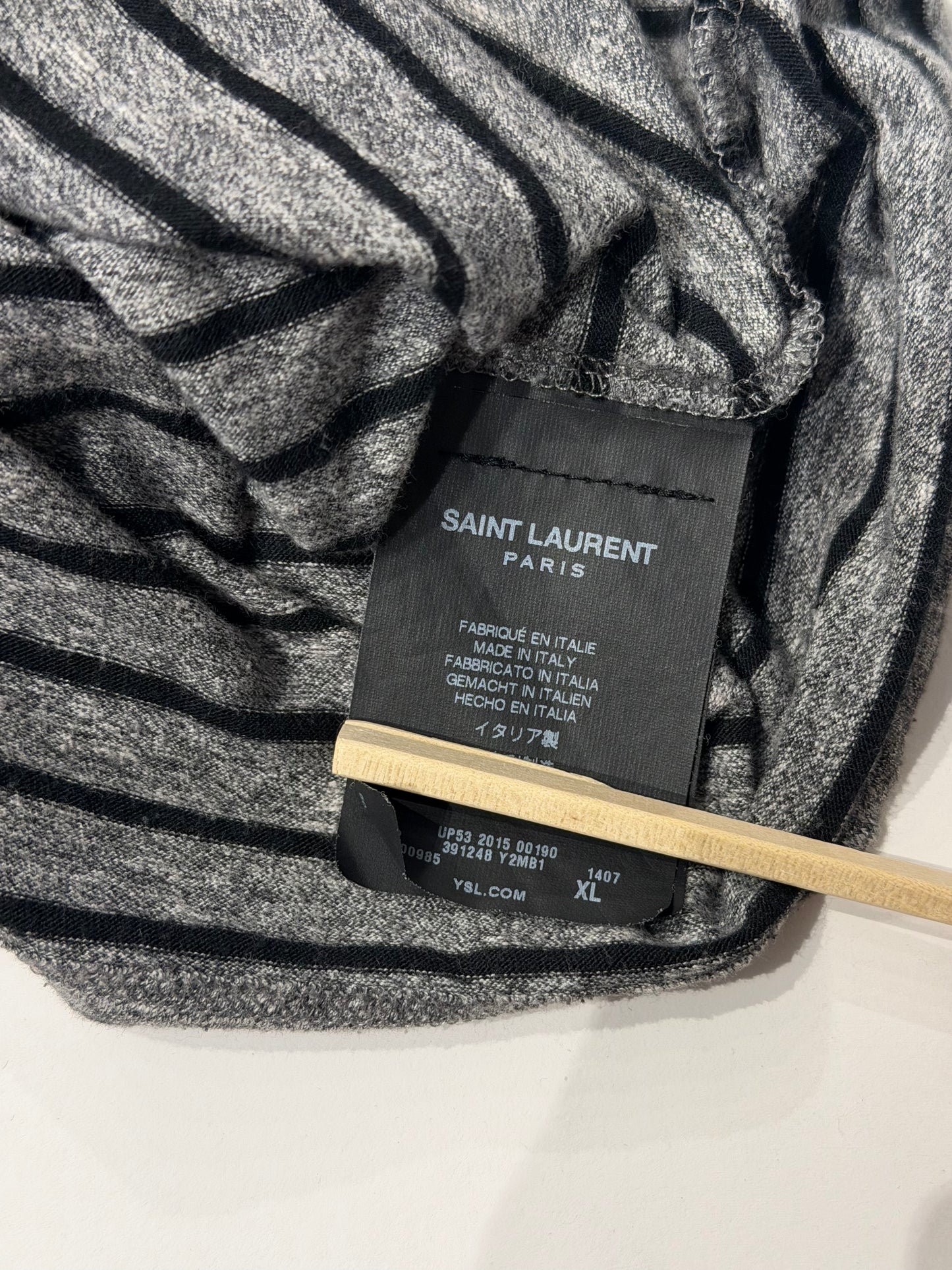 Saint Laurent Paris AW15 Striped Shirt