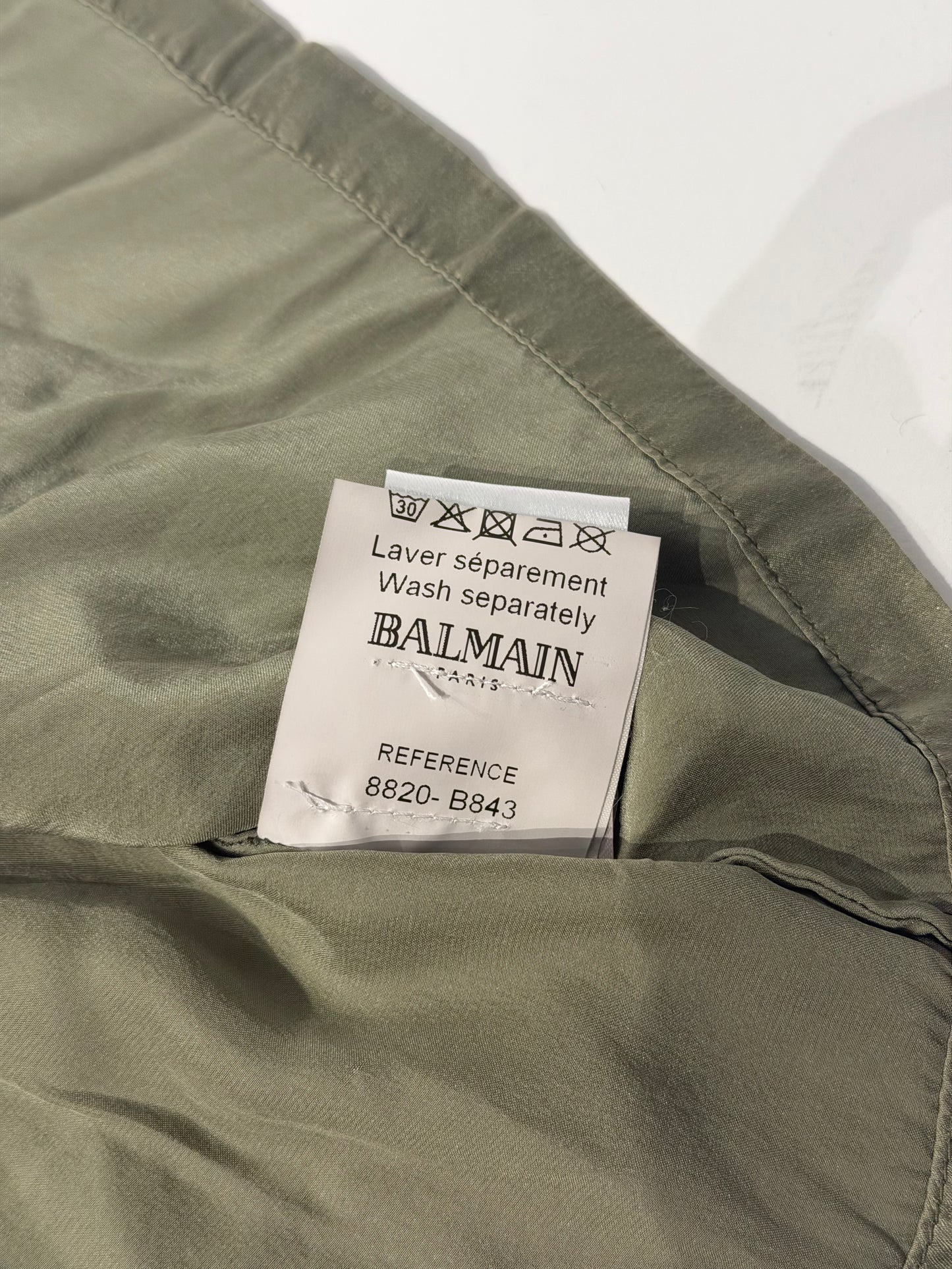 Balmain SS11 100% Silk Tank Top