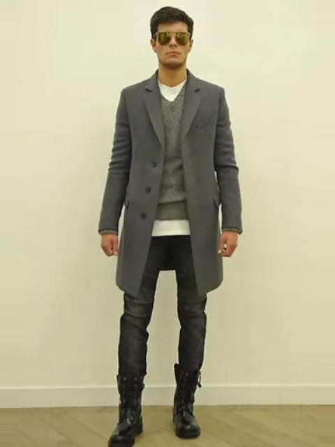 Balmain AW10 Campaign Wire Zip Biker Denim