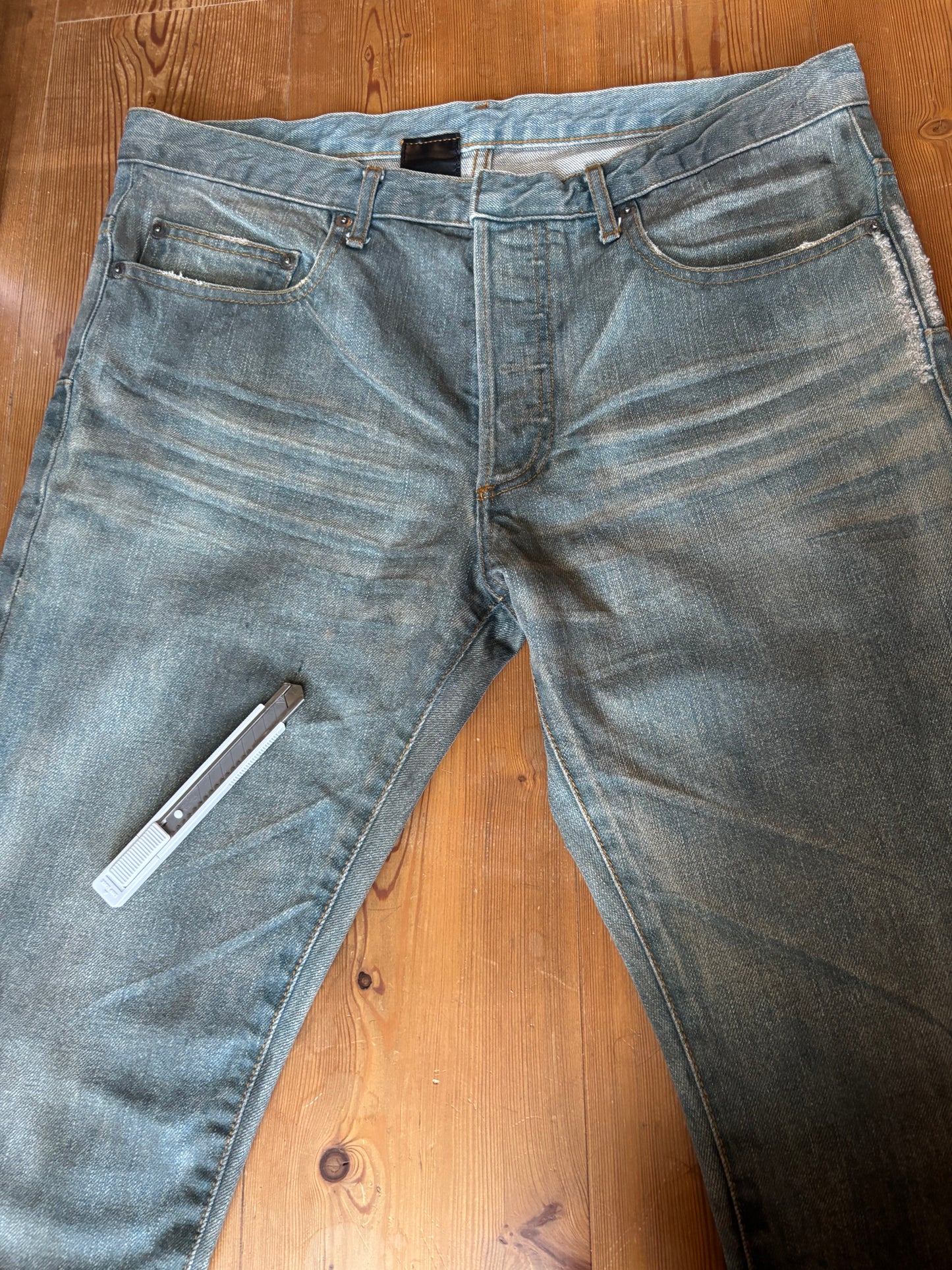 Dior Homme SS04 Dirty Bleu Clair Denim
