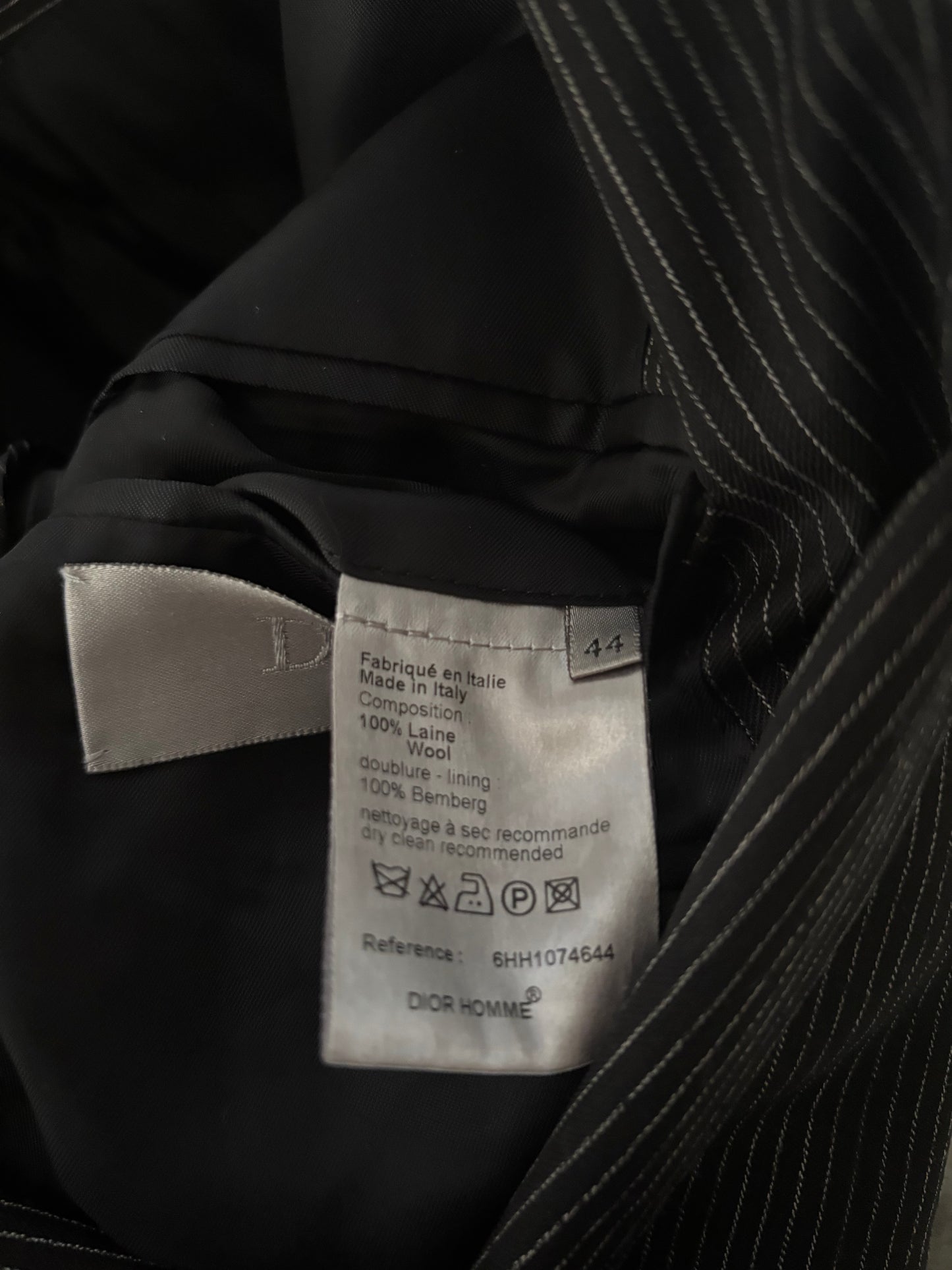 Dior Homme AW06 Runway Pinstripe Suit Set
