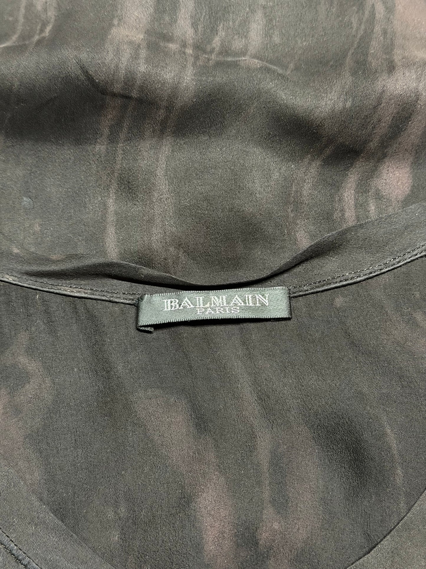 Balmain SS09 100% Silk Watercolor Dyed Tank Top