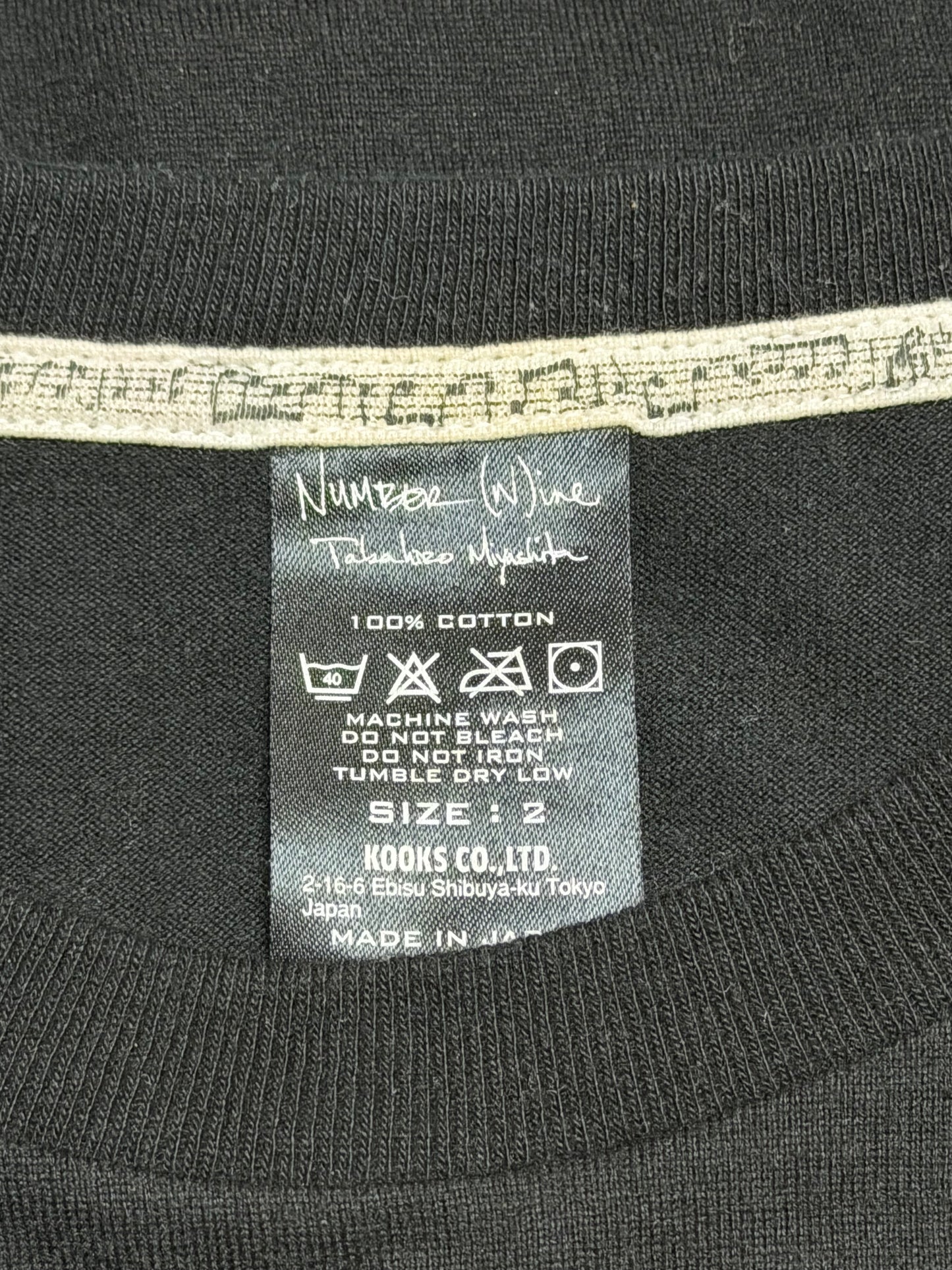 Number (N)ine AW09 Poem Tee
