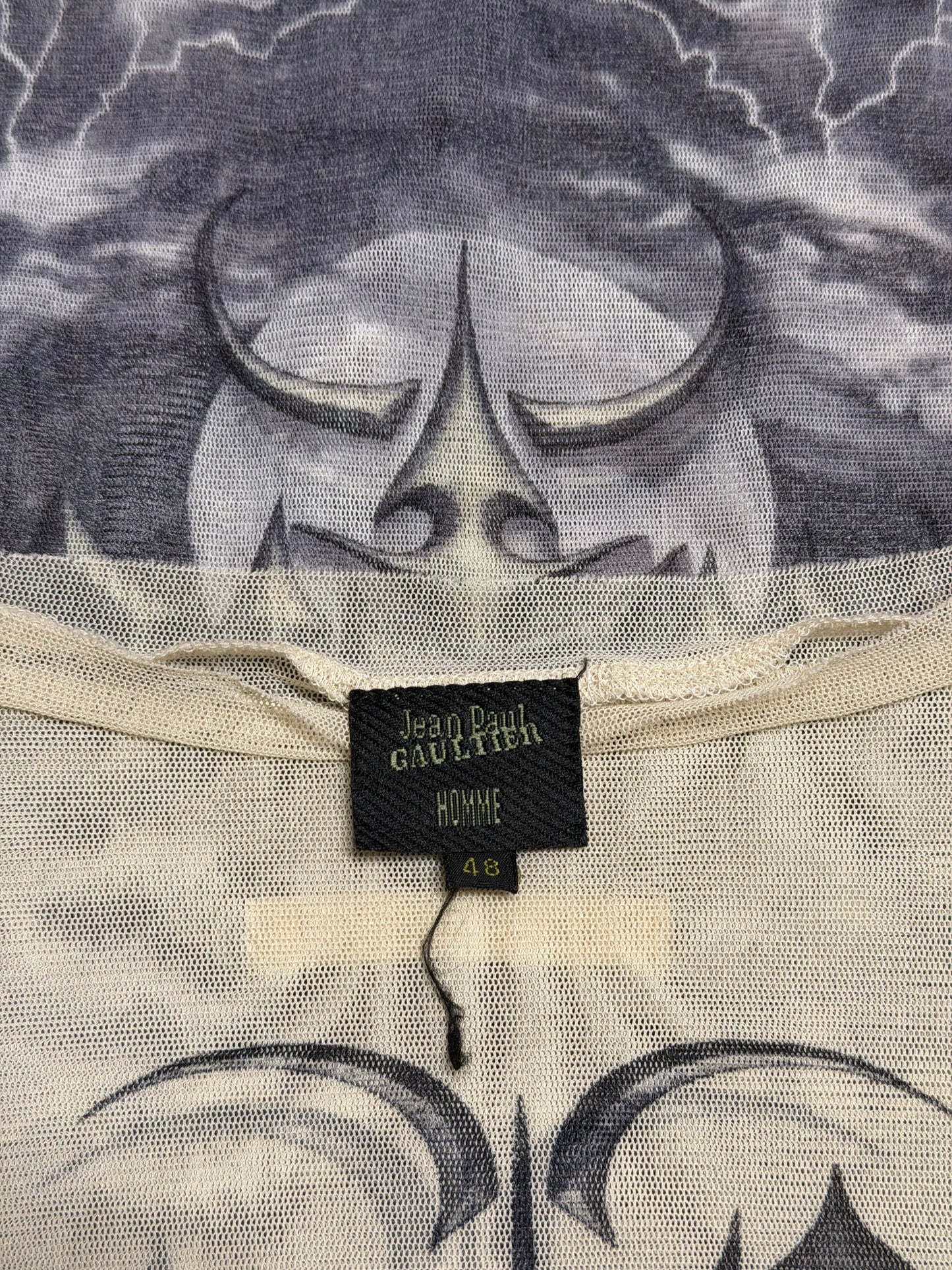 Jean Paul Gaultier SS01 Mesh Satan T-Shirt