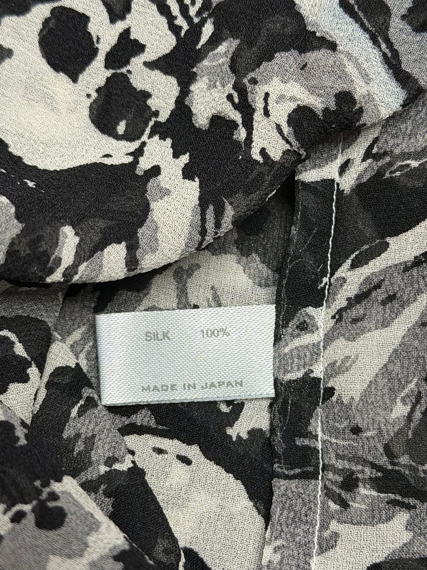 Number (N)ine SS01 Time Migration Skull Sheer Shirt