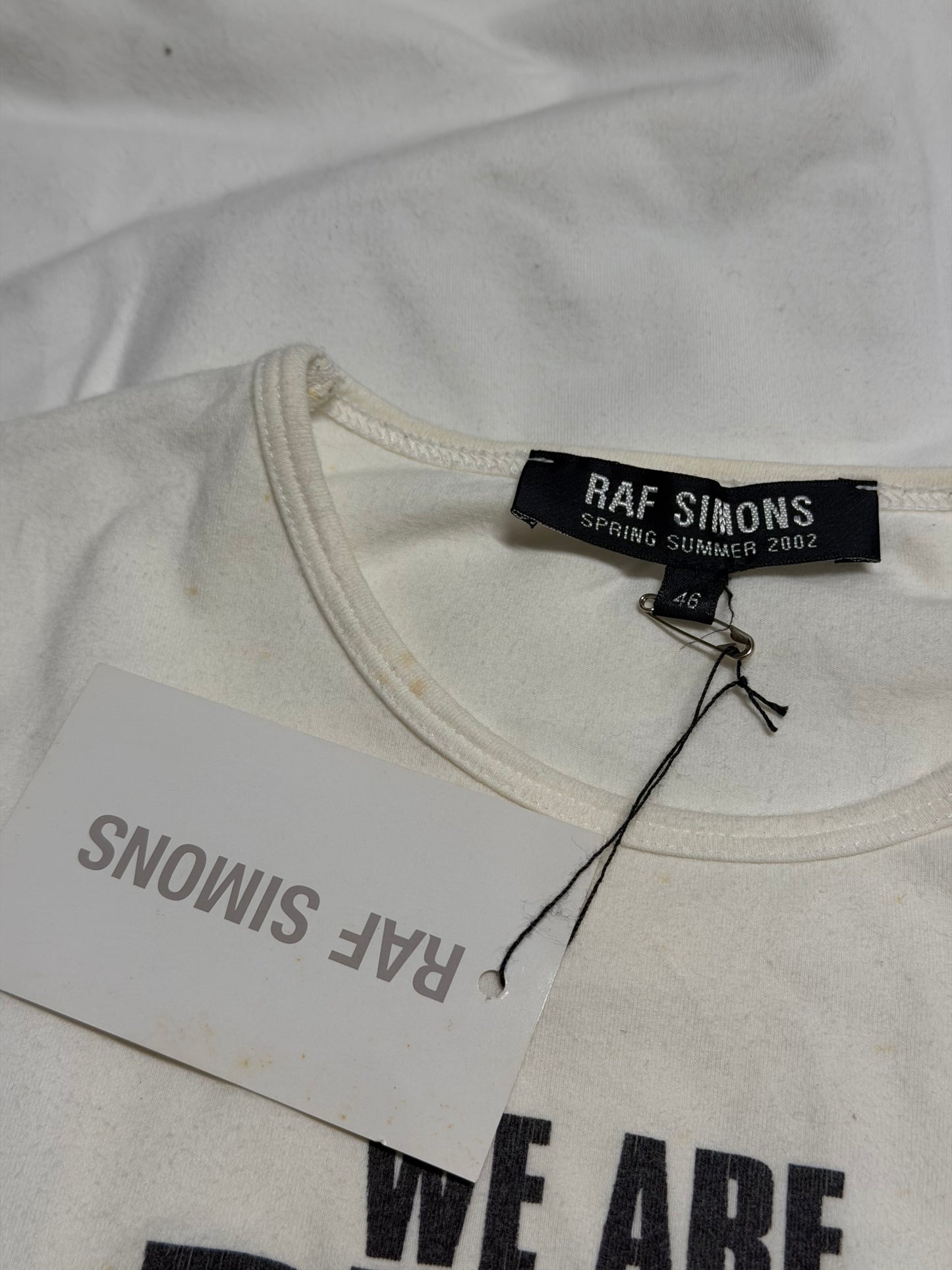 Raf Simons SS02 Willing To Ignite Tee