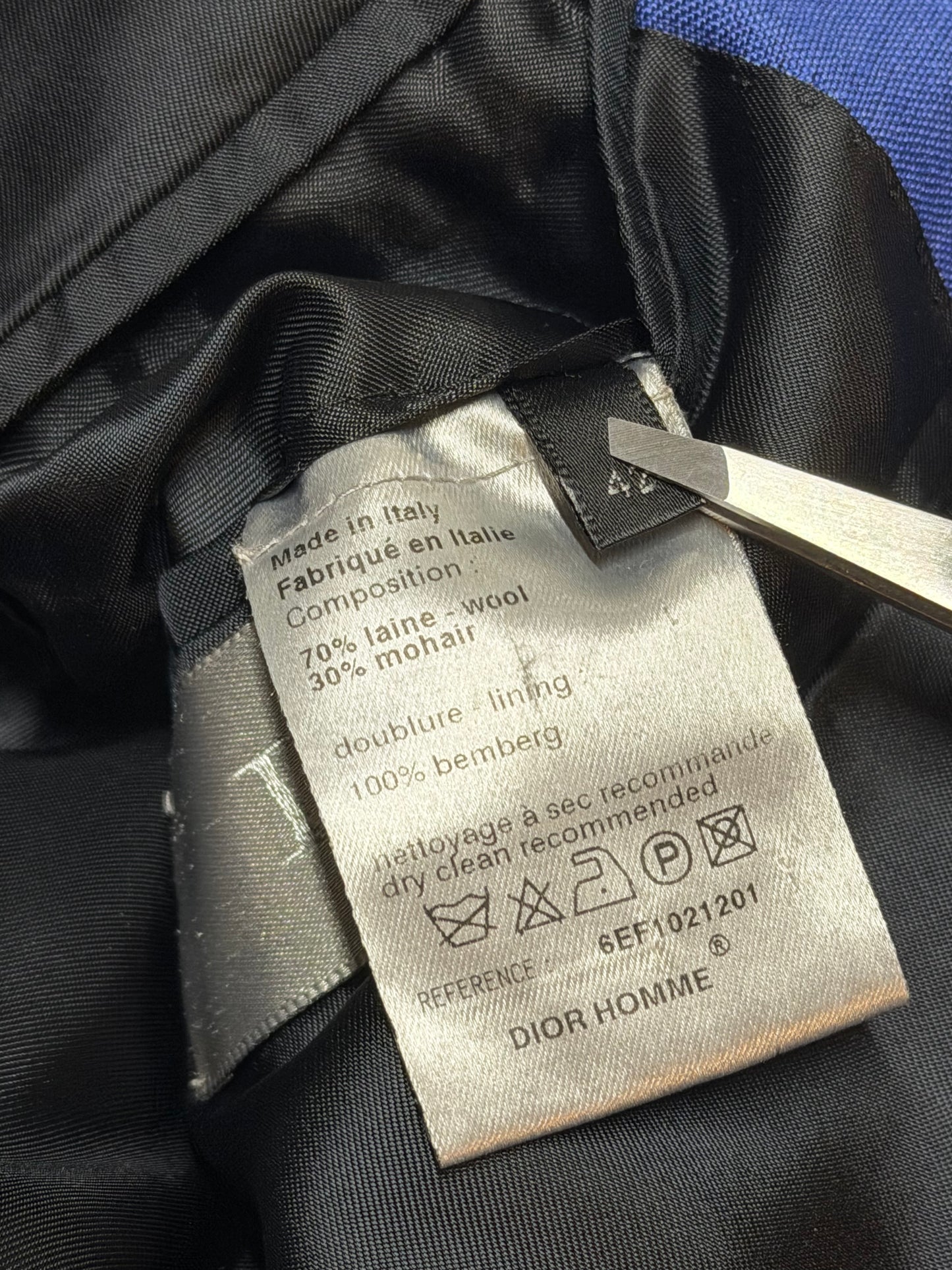 Dior Homme SS06 Metallic Blue Blazer