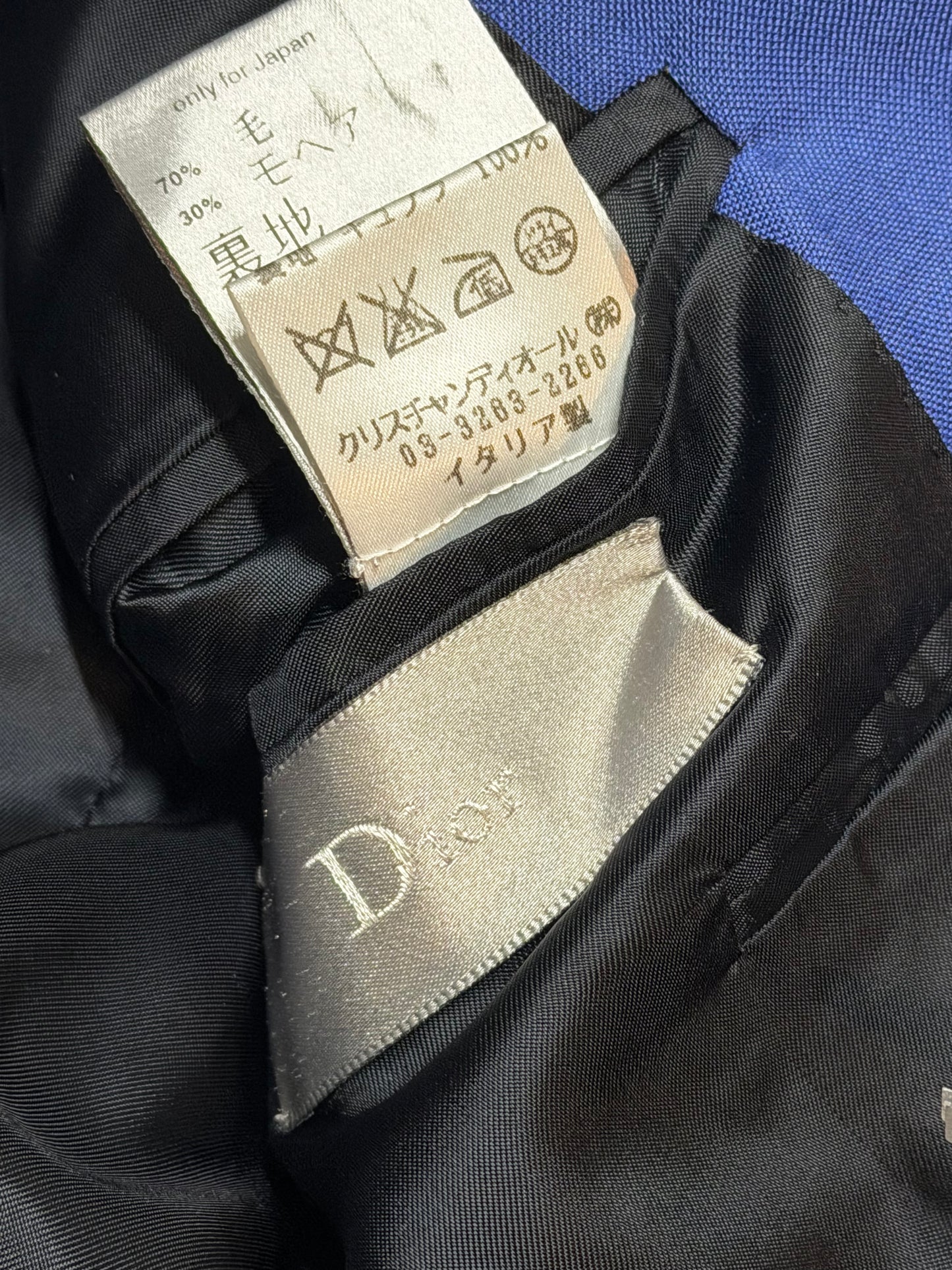 Dior Homme SS06 Metallic Blue Blazer
