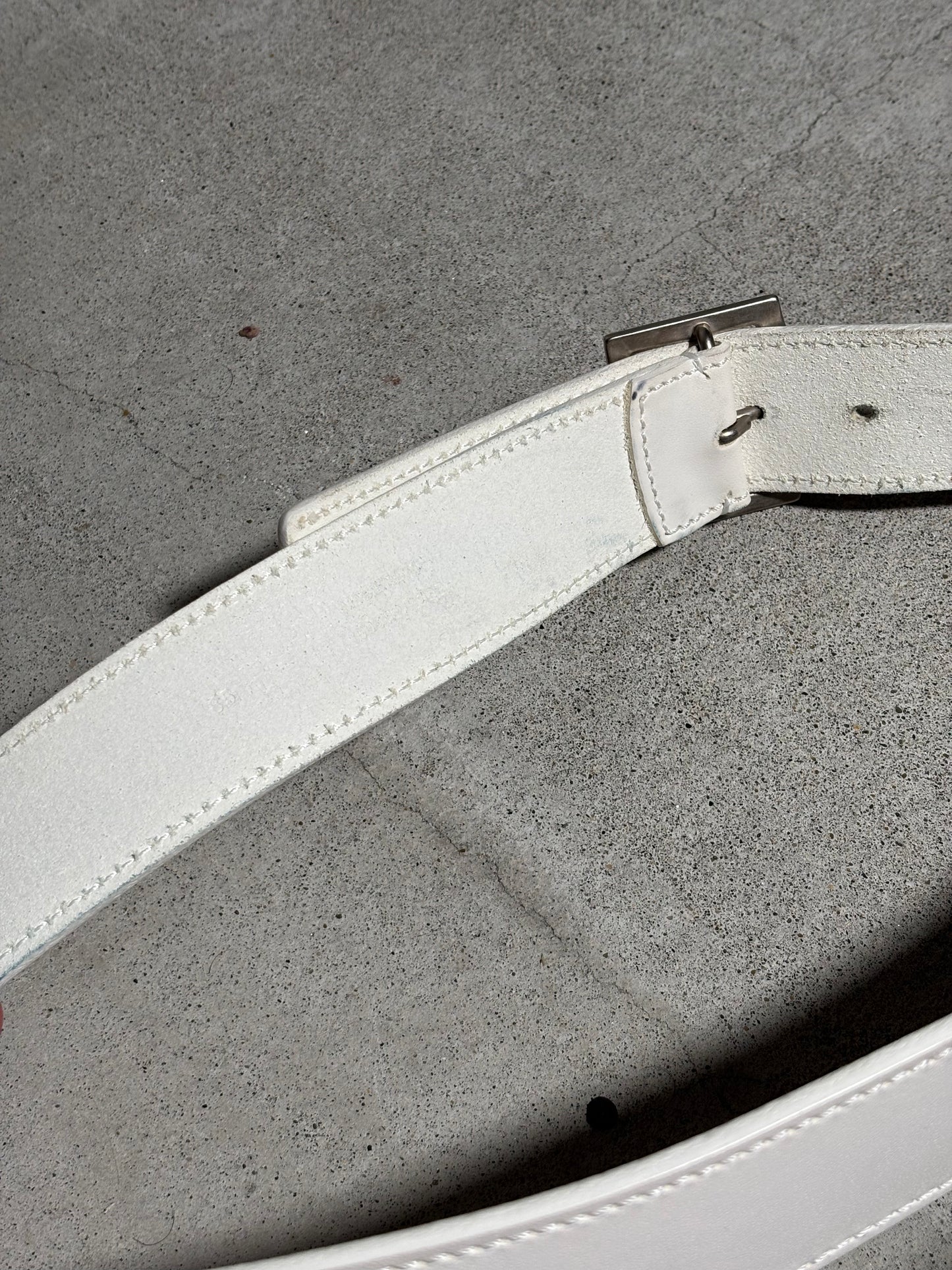 Dior Homme SS05 White D-Point Belt