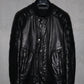 Balmain SS15 Padded Sleeve Leather Jacket