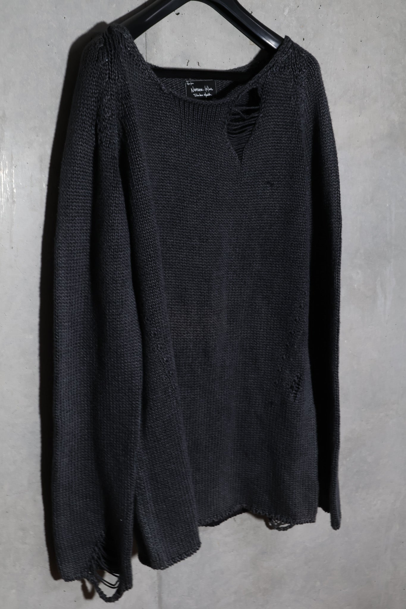 Number (N)ine SS07 Distressed Knit Sweater