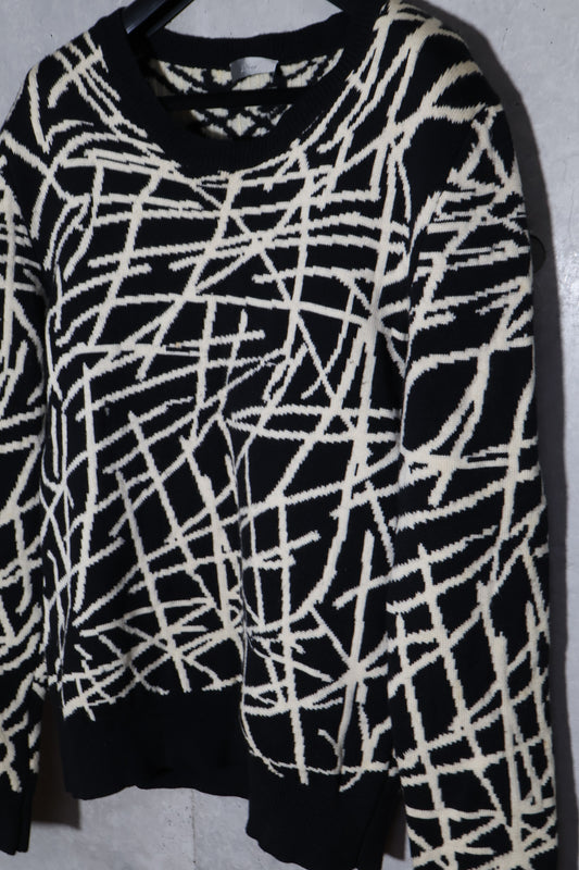 Dior Homme AW07 Runway Abstract Sweater