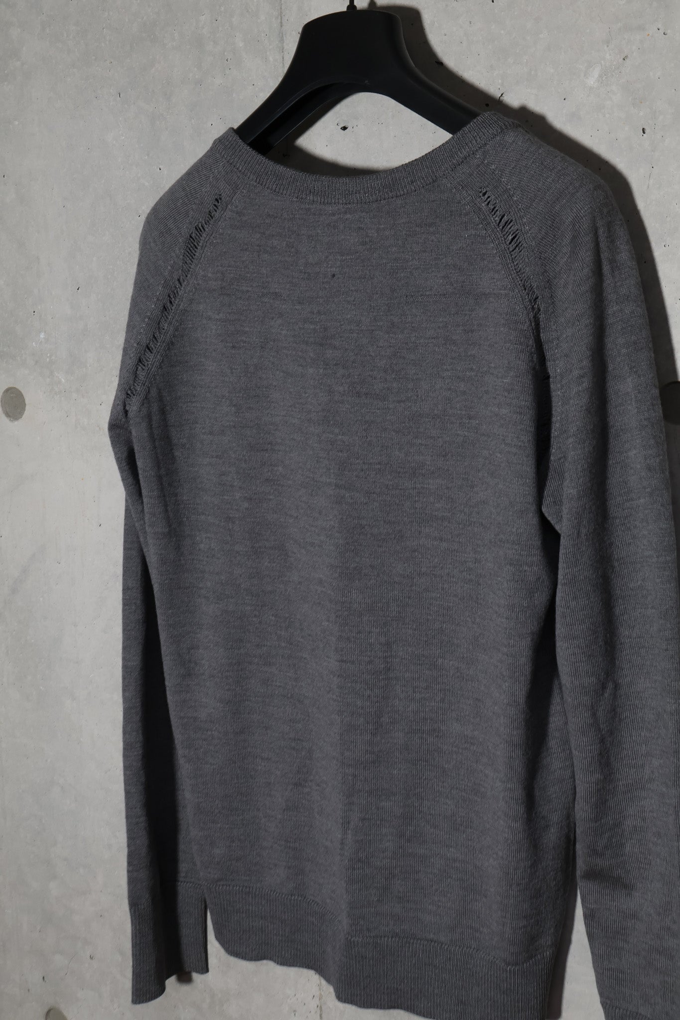 Dior Homme AW07 Distressed V-Neck Sweater