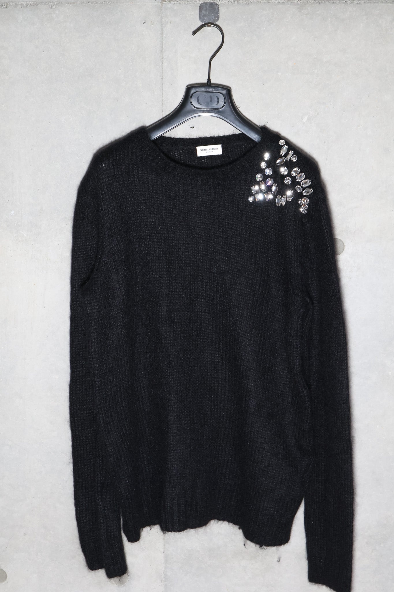 Saint Laurent AW19 Crystal Repair Sweater