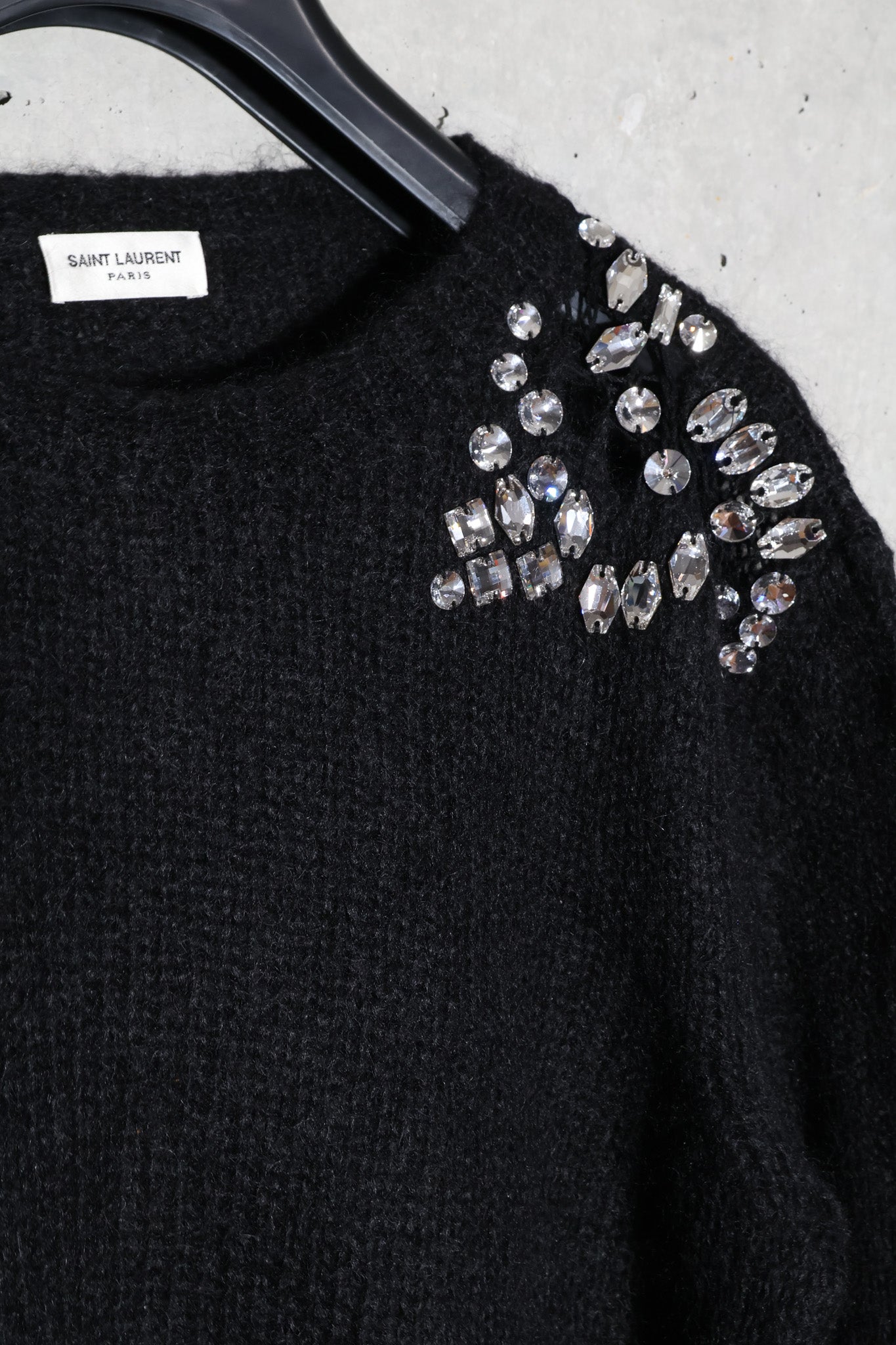 Saint Laurent AW19 Crystal Repair Sweater