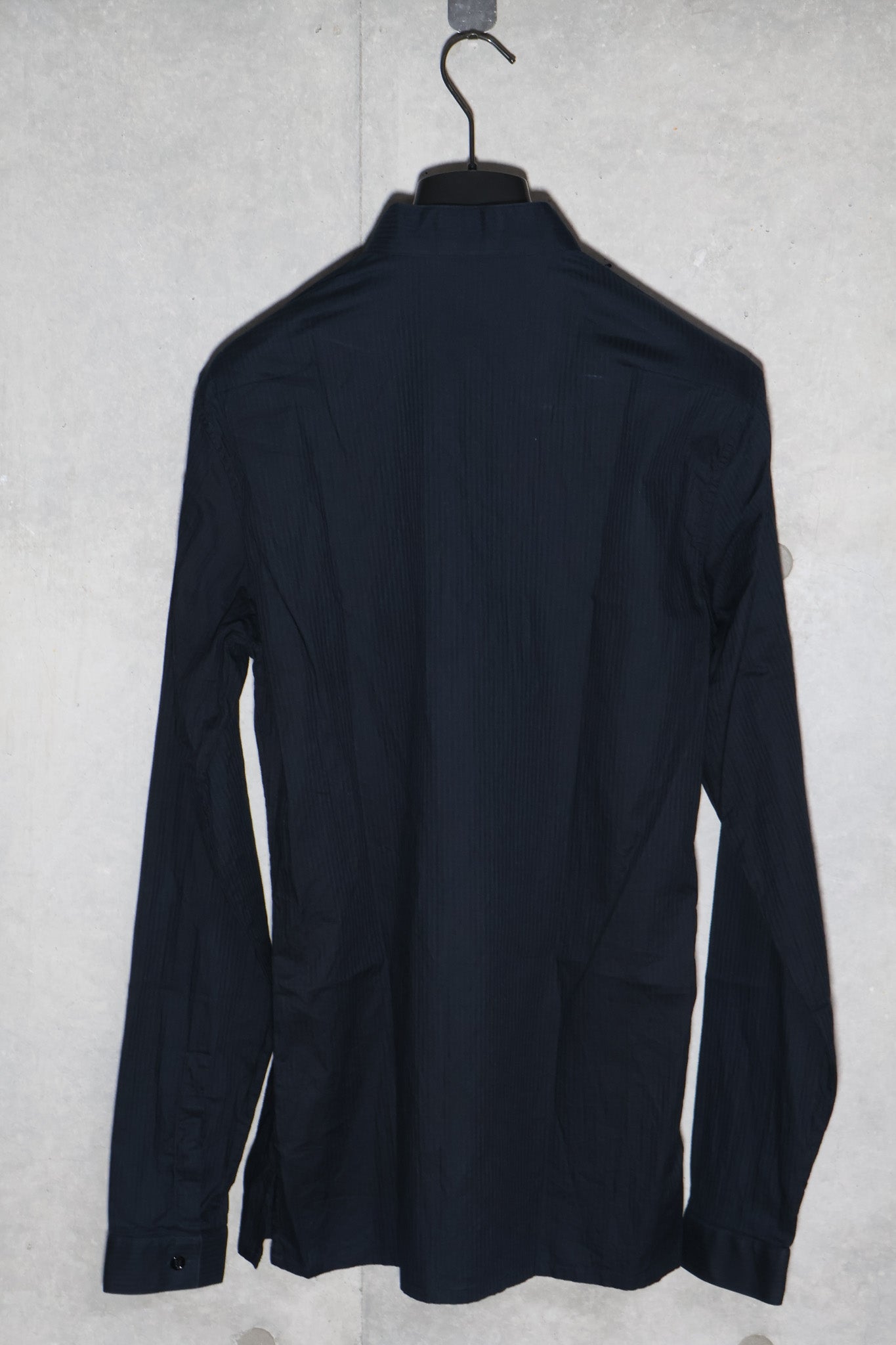 Dior Homme AW06 Inverted Collar Shadow Stripe Button Up