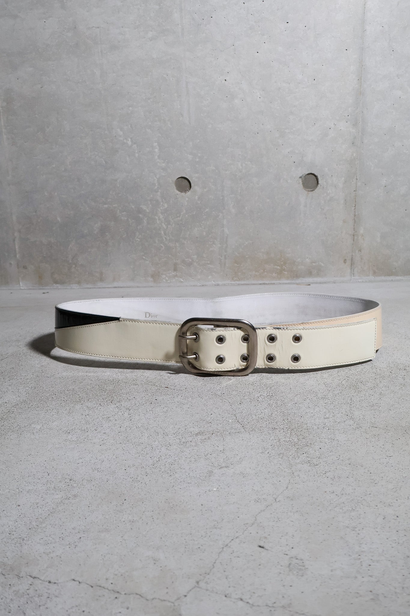 Dior Homme SS06 Double Prong Patent Leather Belt