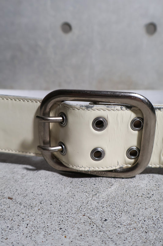 Dior Homme SS06 Double Prong Patent Leather Belt