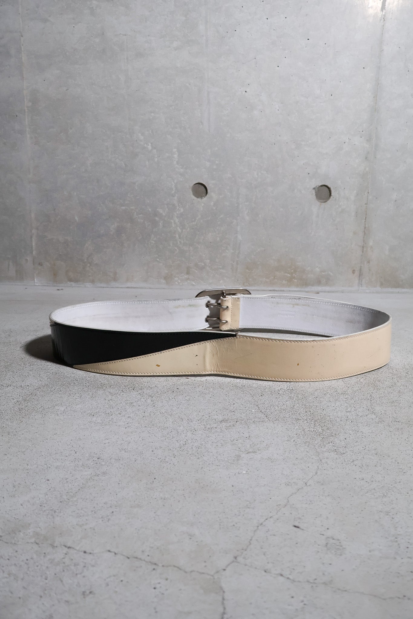 Dior Homme SS06 Double Prong Patent Leather Belt