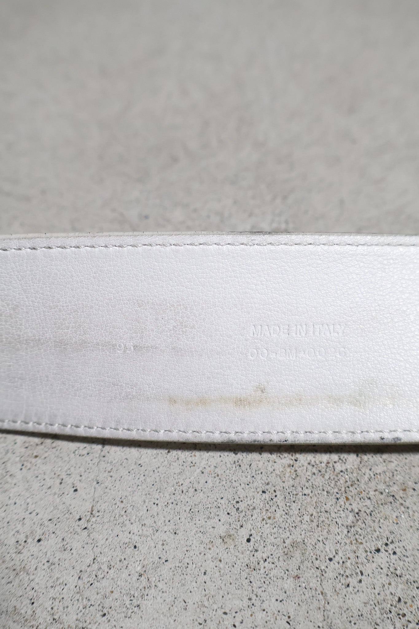 Dior Homme SS06 Double Prong Patent Leather Belt