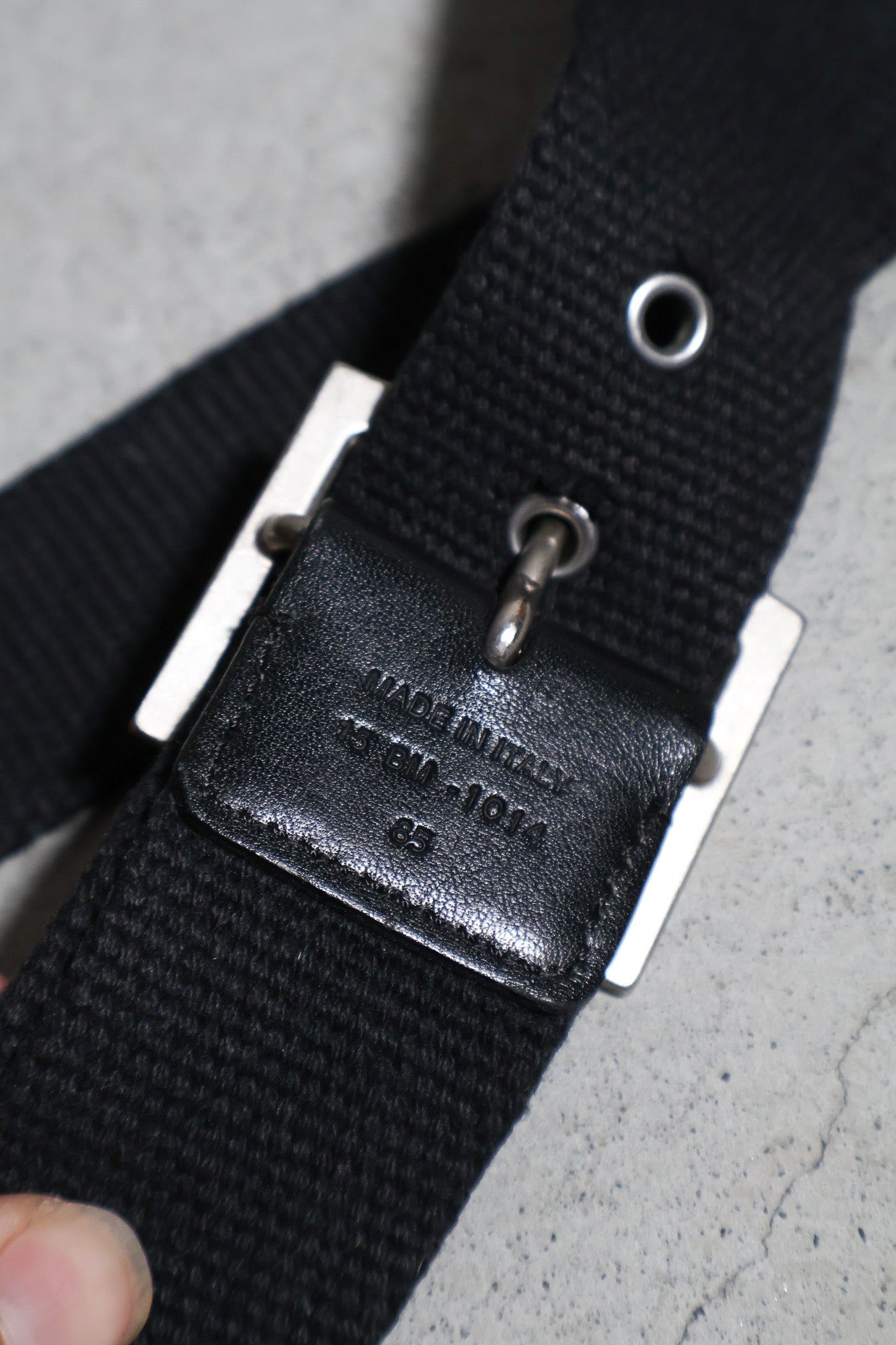 Dior Homme SS05 Canvas D Point Belt