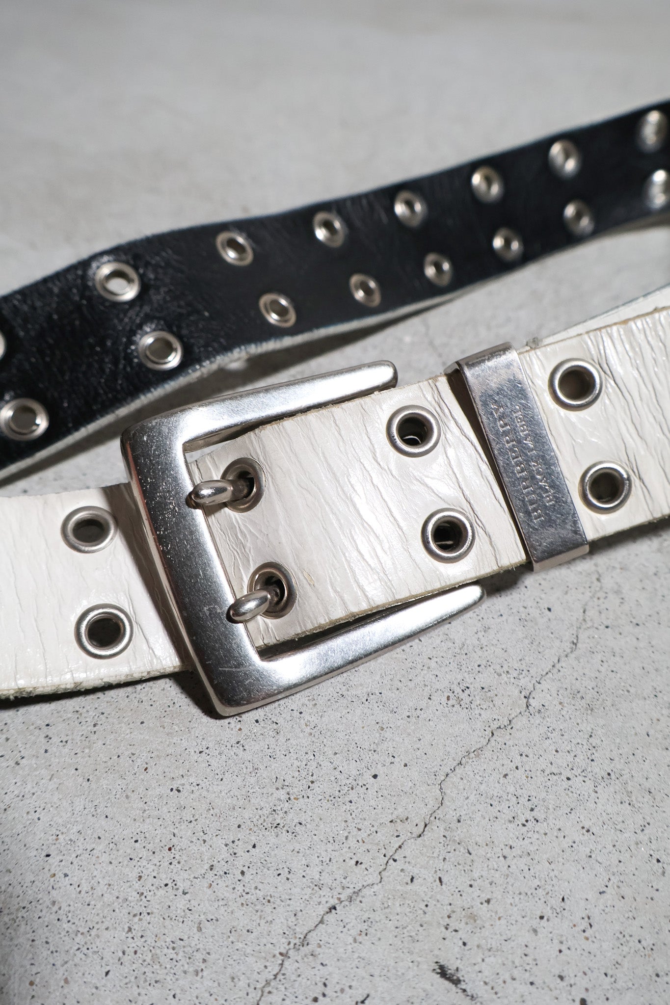 Burberry Black Studded Belt