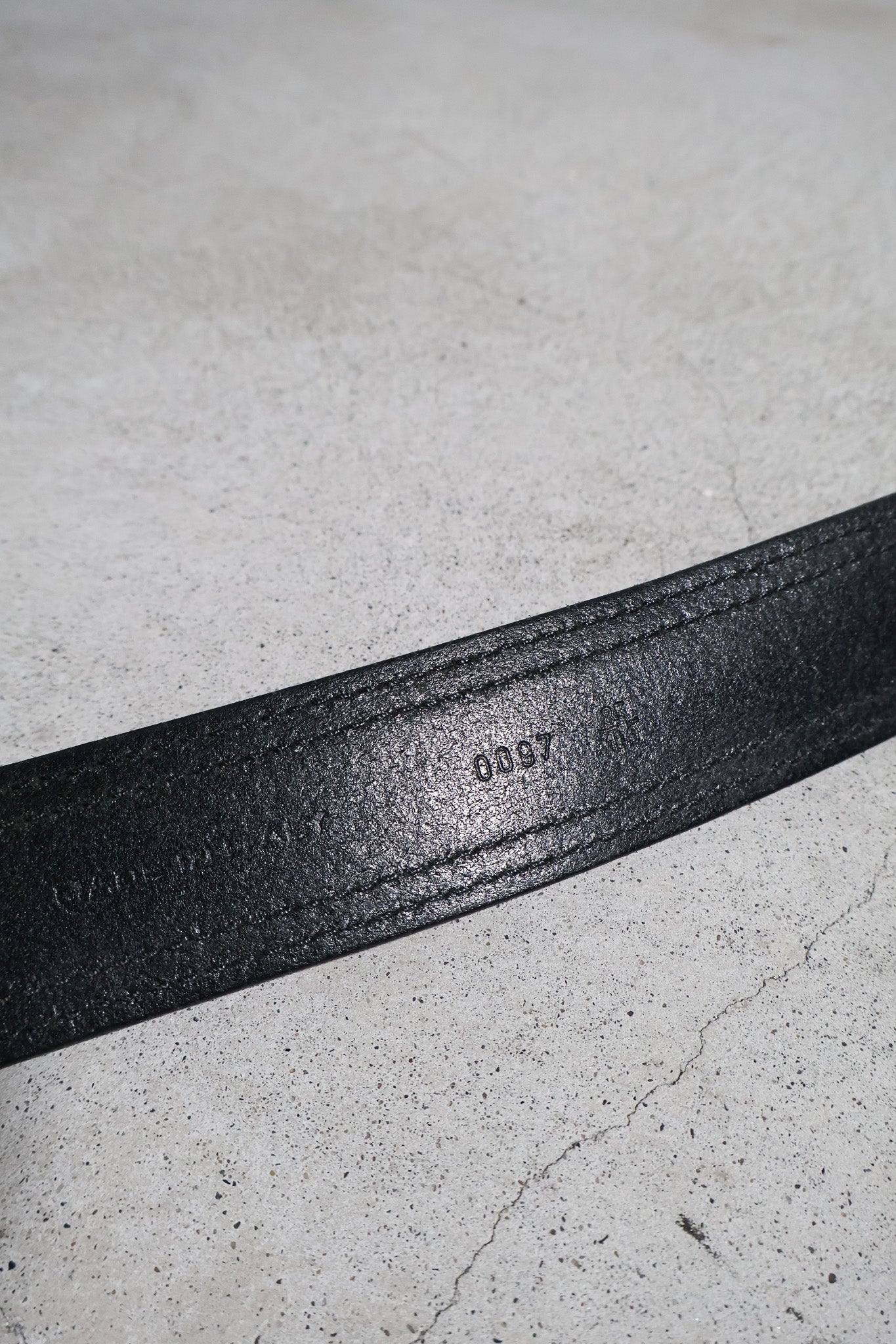 Dior Homme SS05 Double Stitched D-Point Belt
