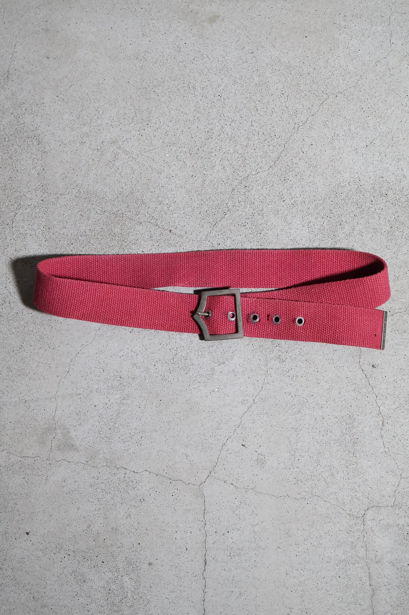 Dior Homme SS05 Pink Canvas Belt