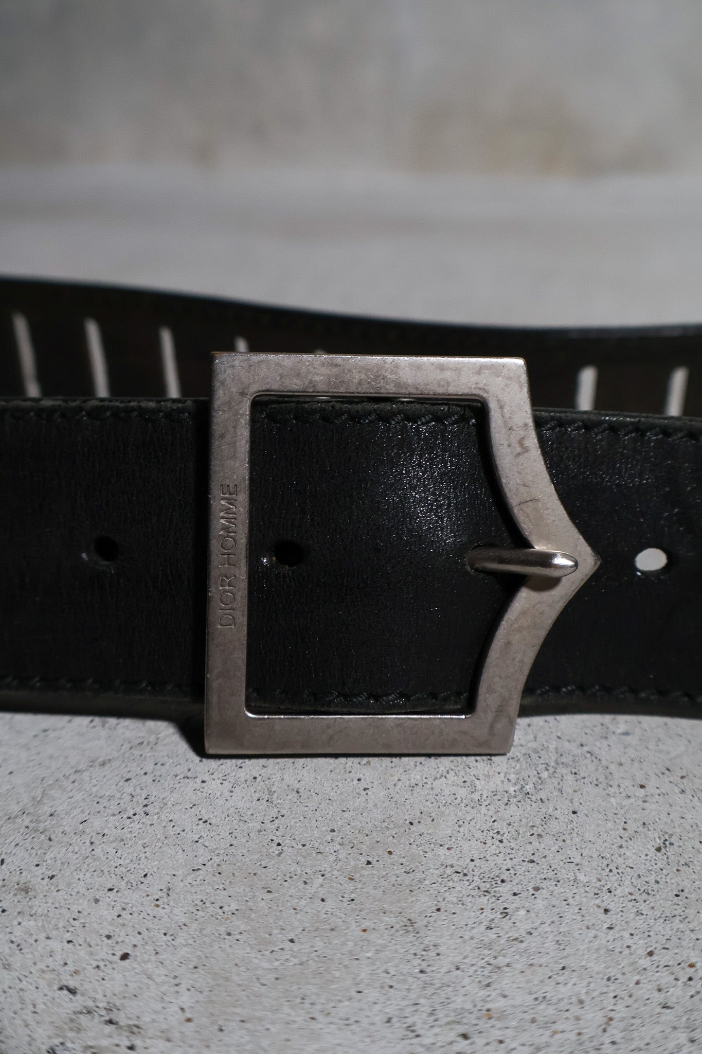 Dior Homme SS05 Runway Cutout D-Point Belt