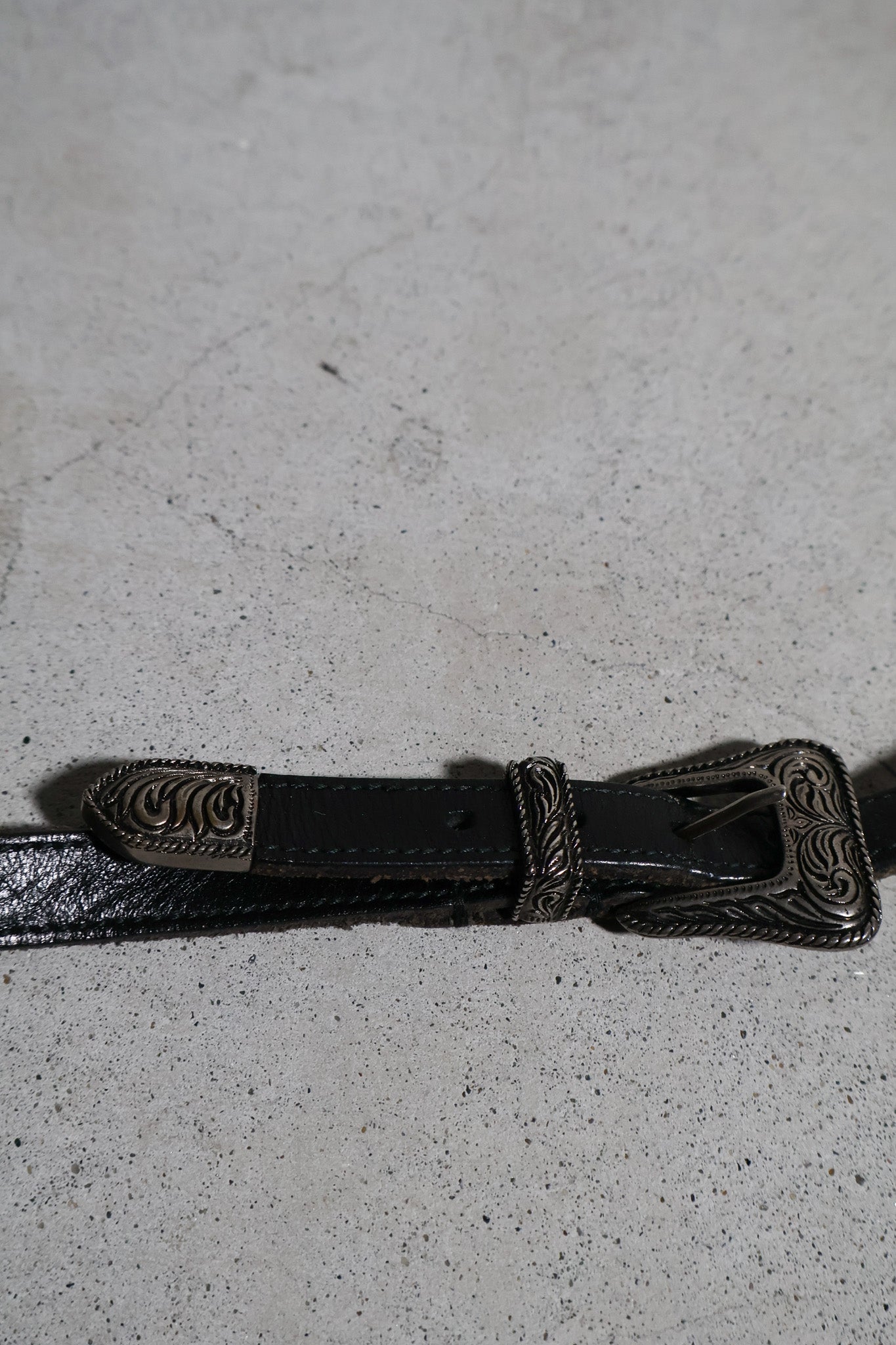 Saint Laurent SS14 Double Buckle Western Belt