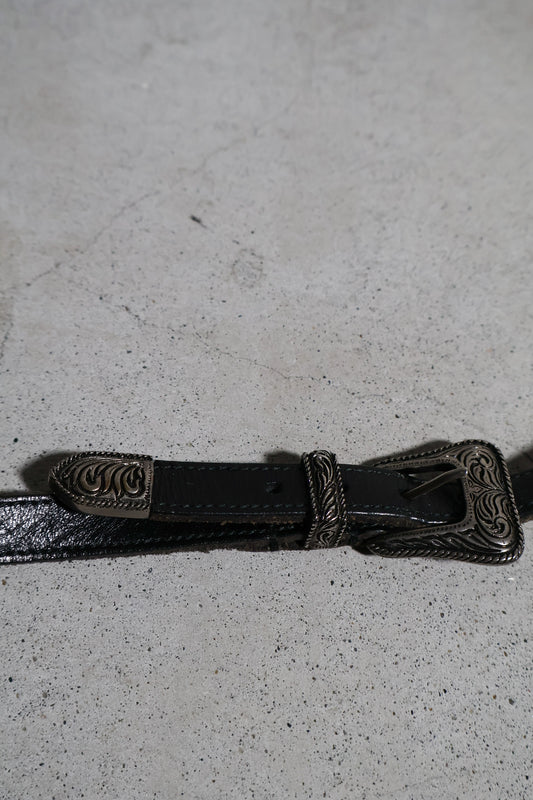 Saint Laurent SS14 Double Buckle Western Belt
