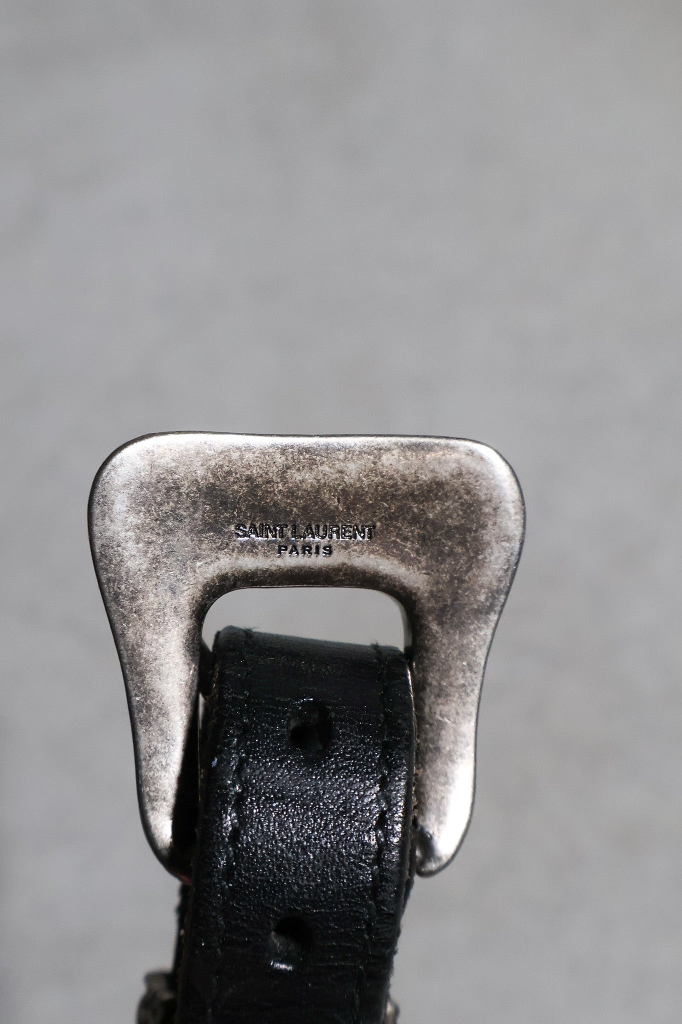 Saint Laurent SS14 Double Buckle Western Belt