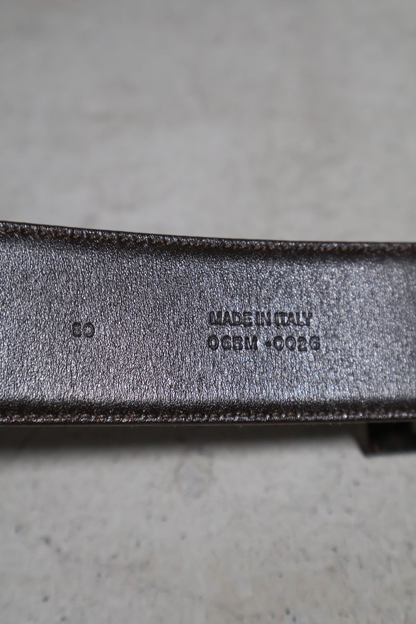 Dior Homme AW06 Brown Leather Belt