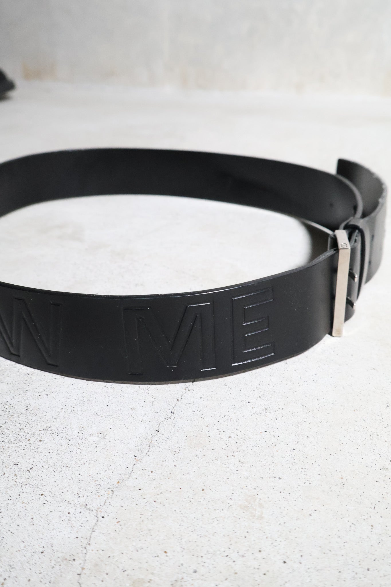 Dior Homme SS03 Campaign "Follow Me" Embossed Belt