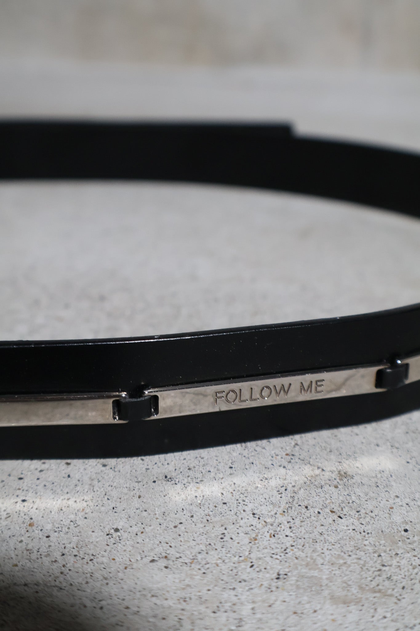 Dior Homme SS03 Runway "Follow Me" Velcro Belt