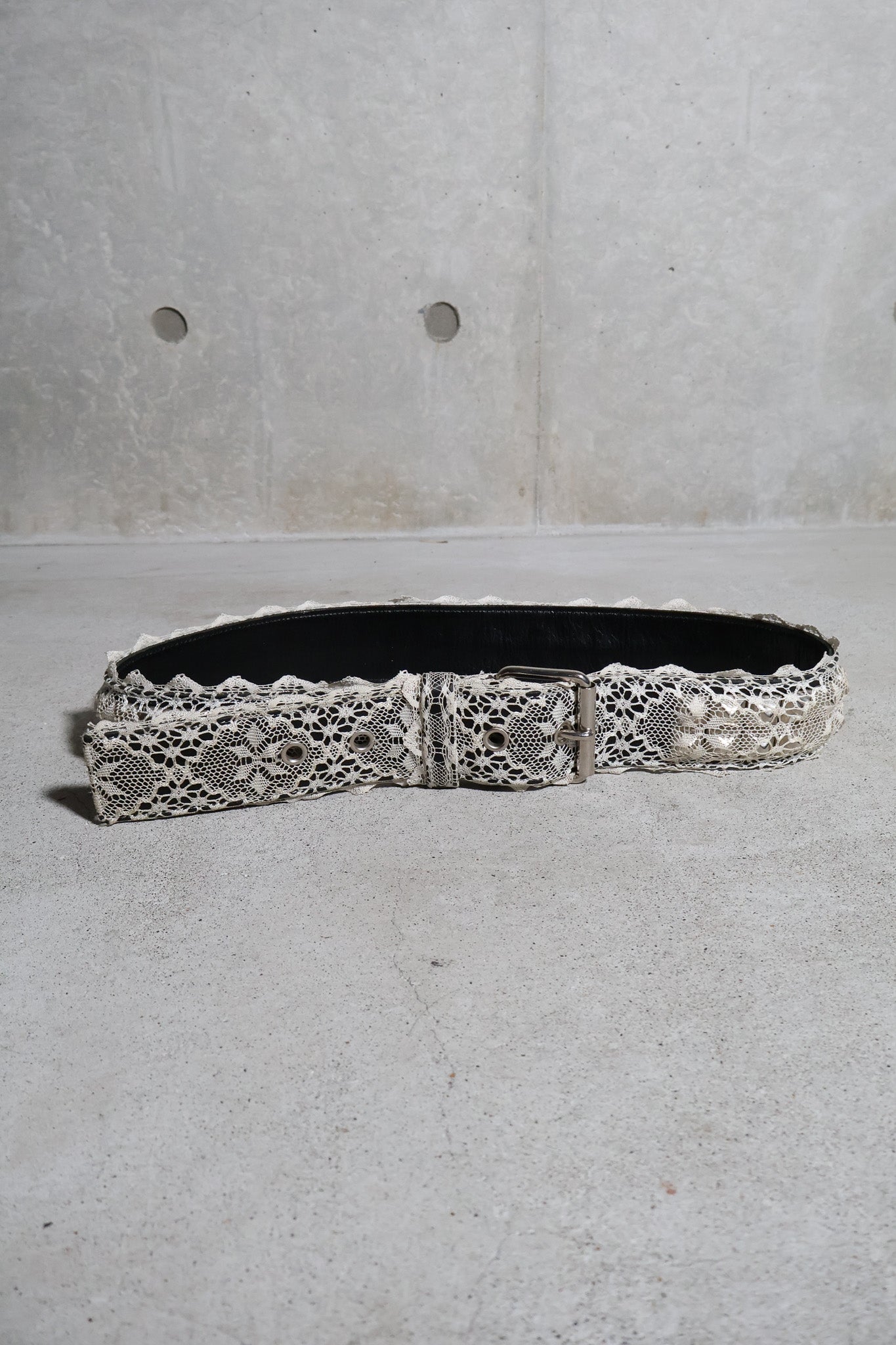 Undercover SS02 Studded Lace Belt
