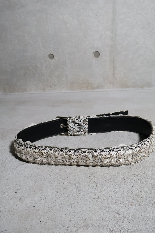 Undercover SS02 Studded Lace Belt