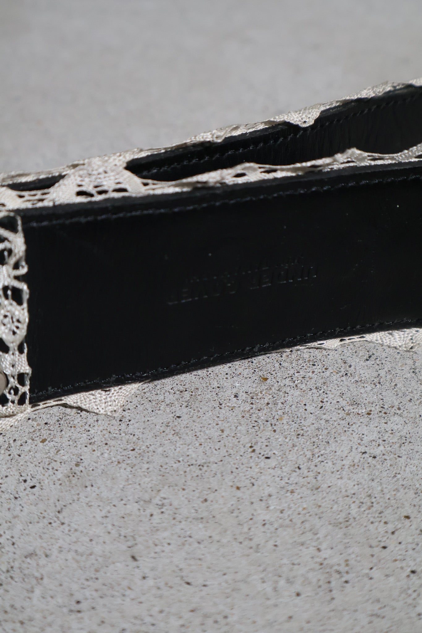 Undercover SS02 Studded Lace Belt