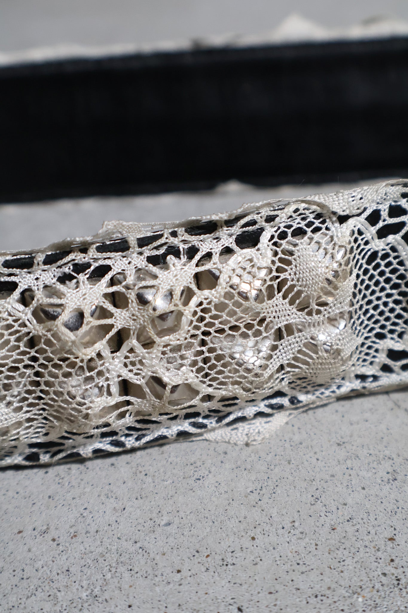 Undercover SS02 Studded Lace Belt