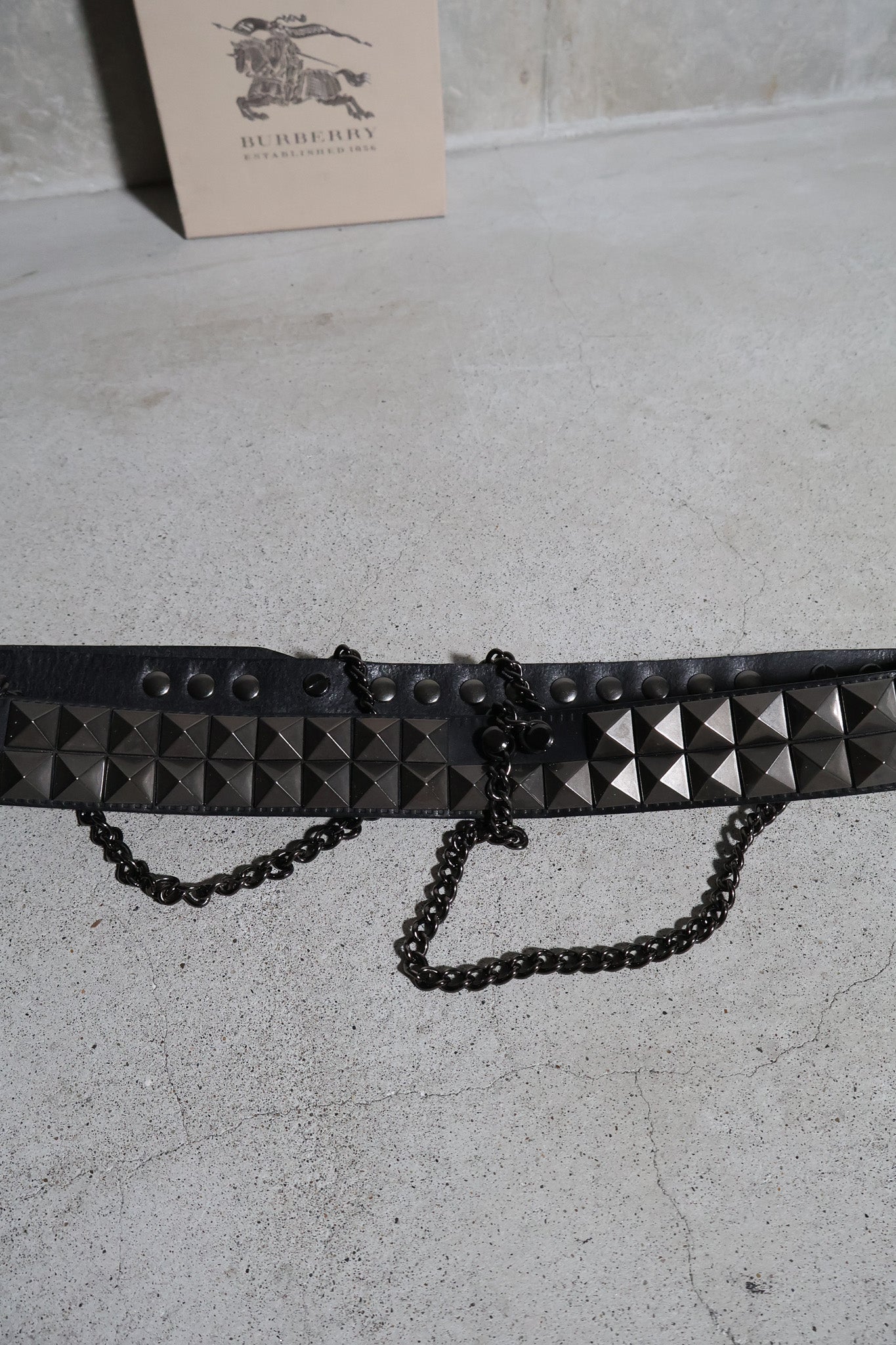 Burberry Prorsum SS11 Runway Studded Chain Belt