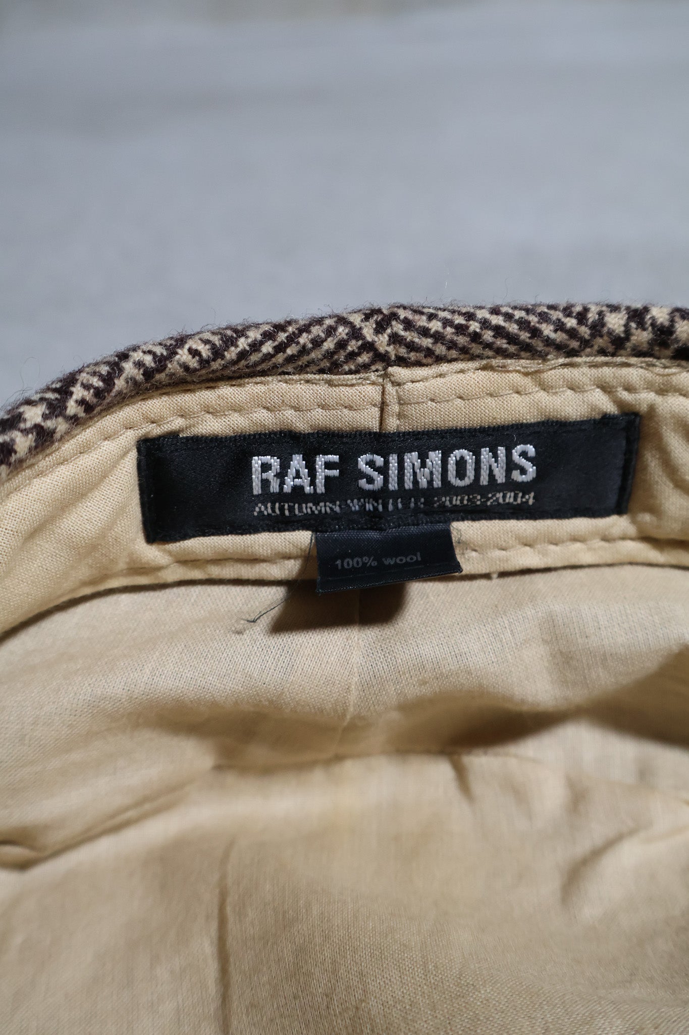 Raf Simons AW03 Runway Newspaper Hat