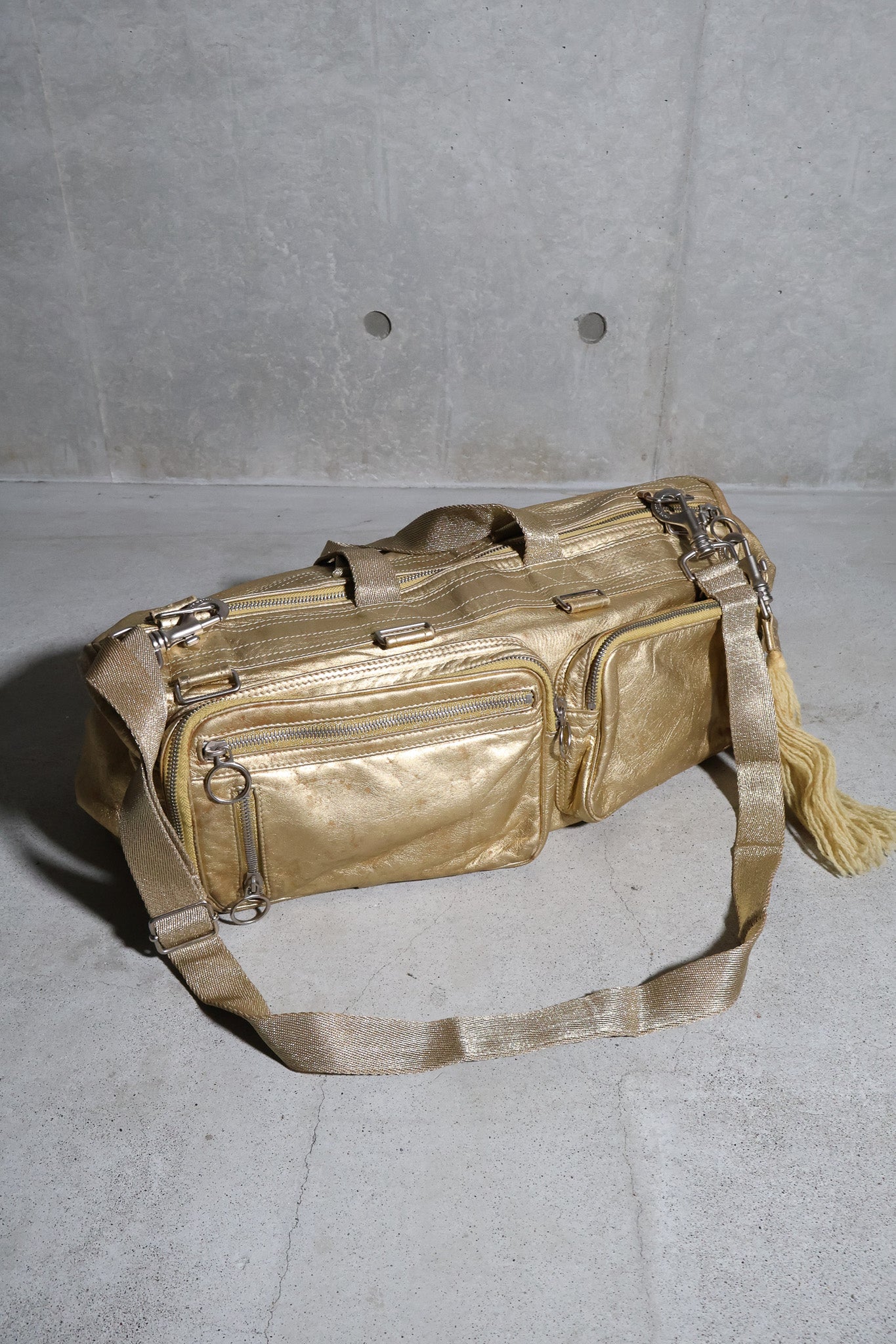 Dior Homme SS07 Gold Deville Duffle Bag