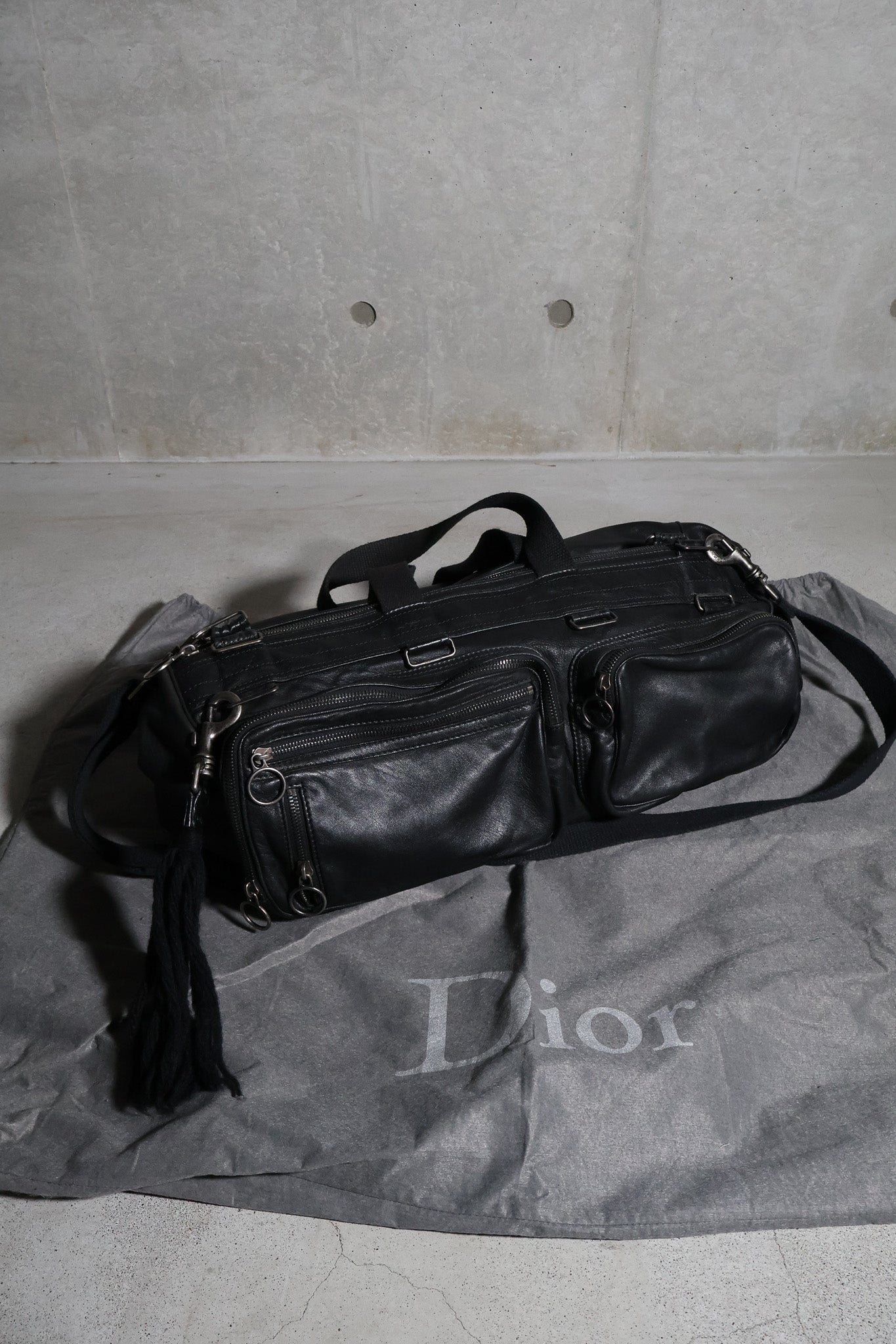 Dior Homme AW06 Black Deville Duffle Bag