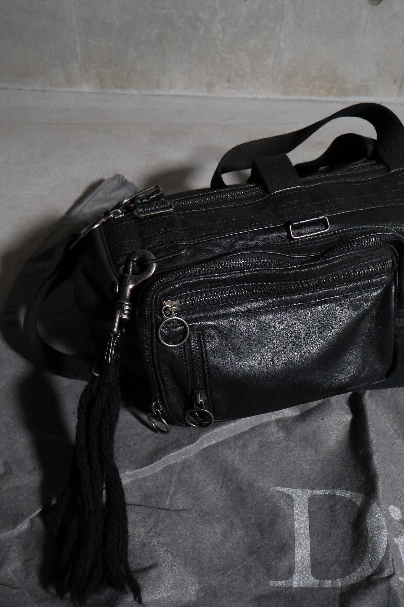 Dior Homme AW06 Black Deville Duffle Bag