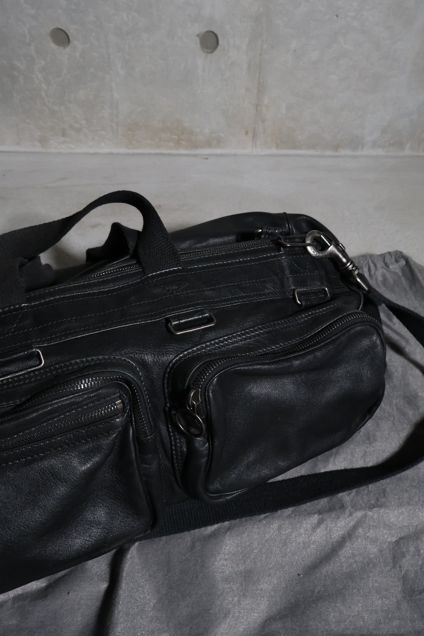 Dior Homme AW06 Black Deville Duffle Bag