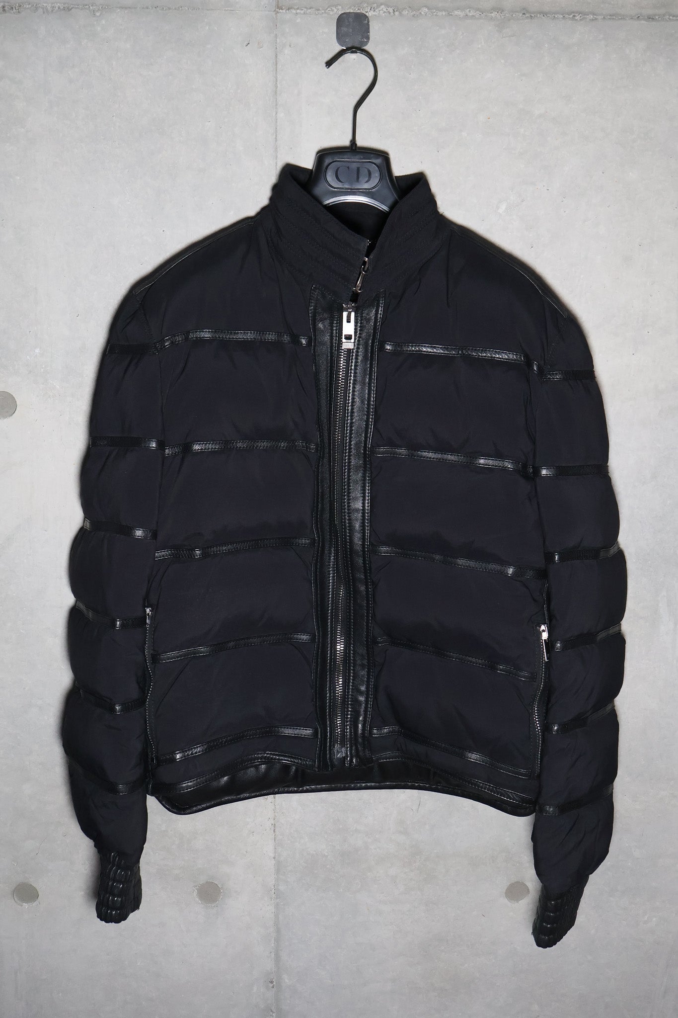Dior Homme AW04 VOTC Leather Trimmed Down Jacket