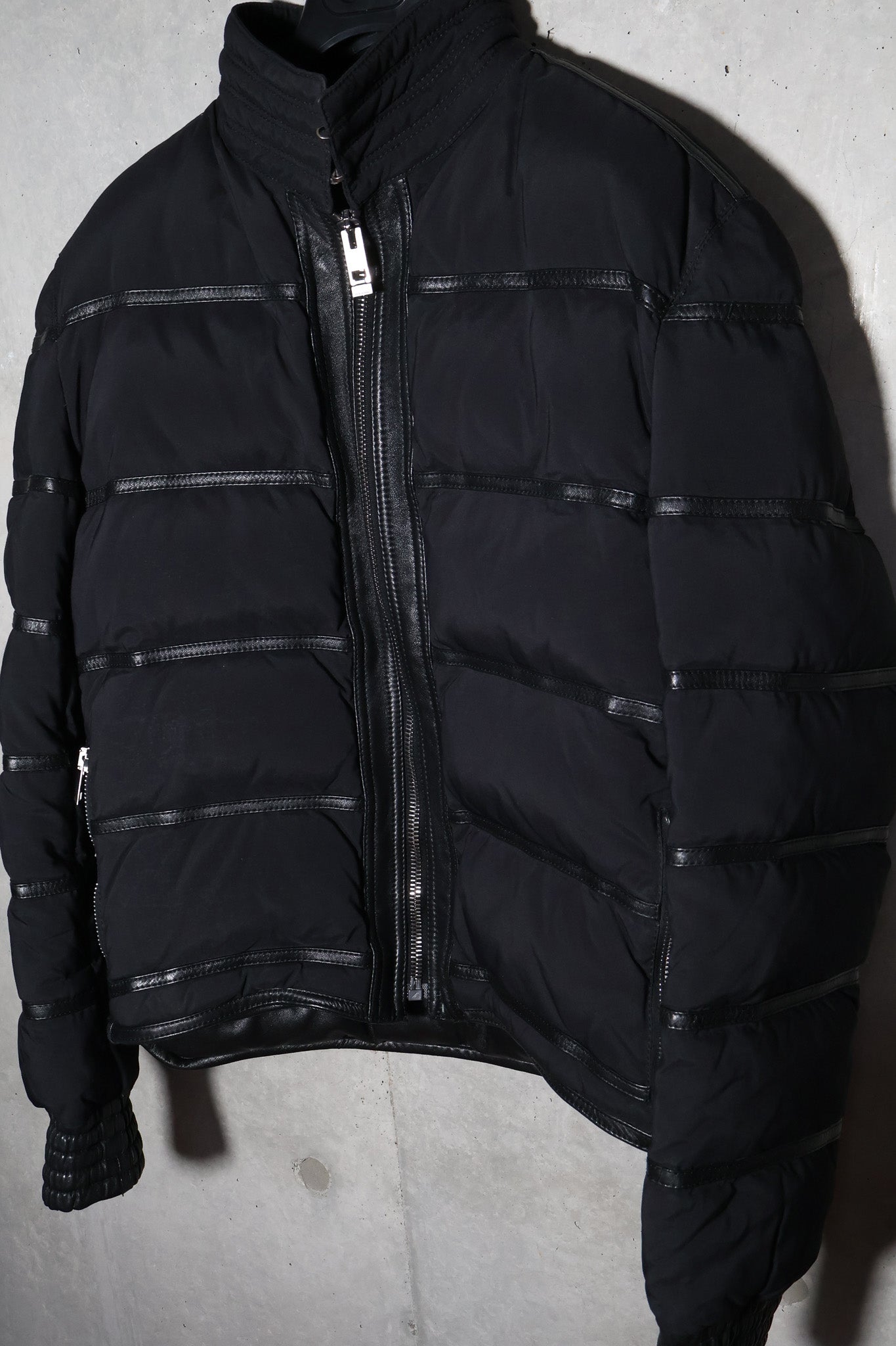 Dior Homme AW04 VOTC Leather Trimmed Down Jacket